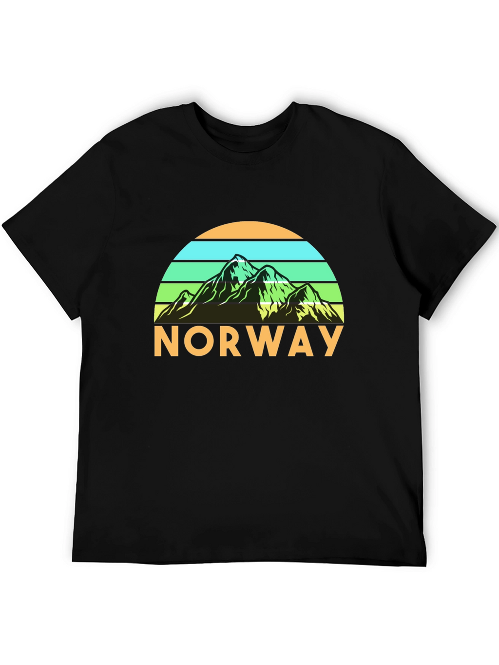 Norway Mountain Graphic T-Shirt