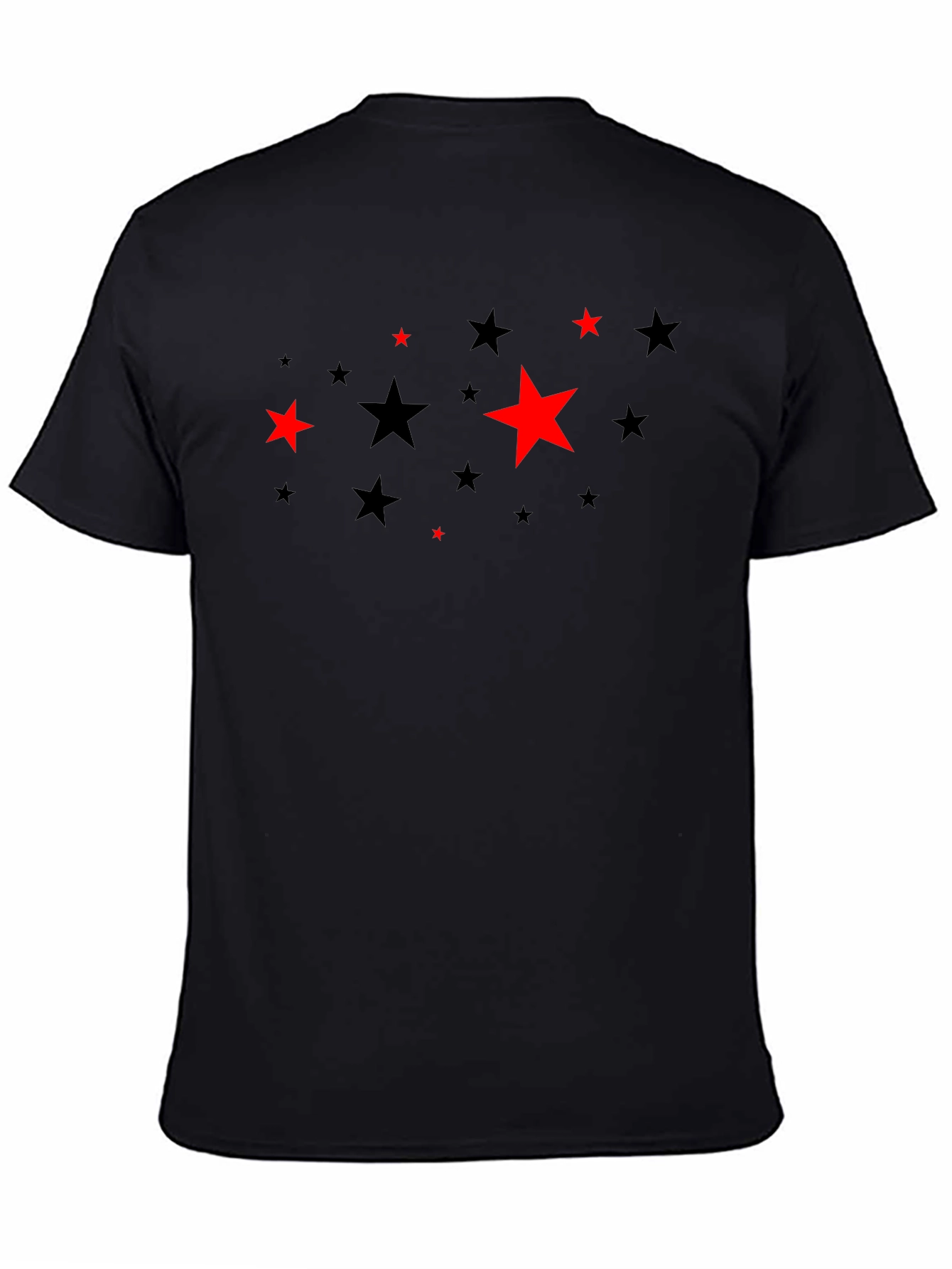 Starry Night Black Tee - Unique Graphic Print