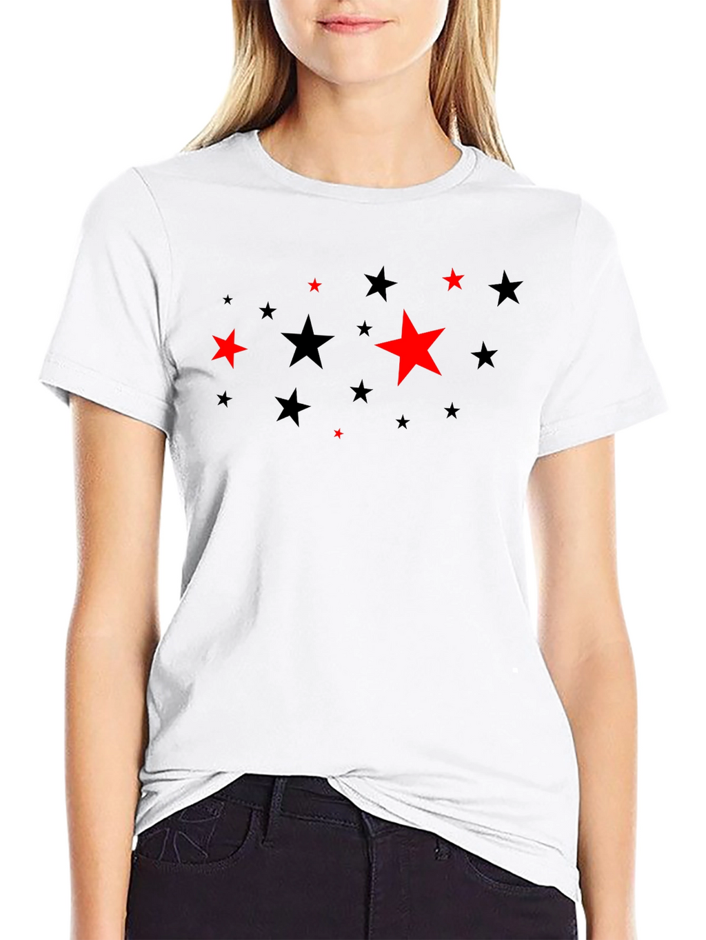 Starry Night Black Tee - Unique Graphic Print