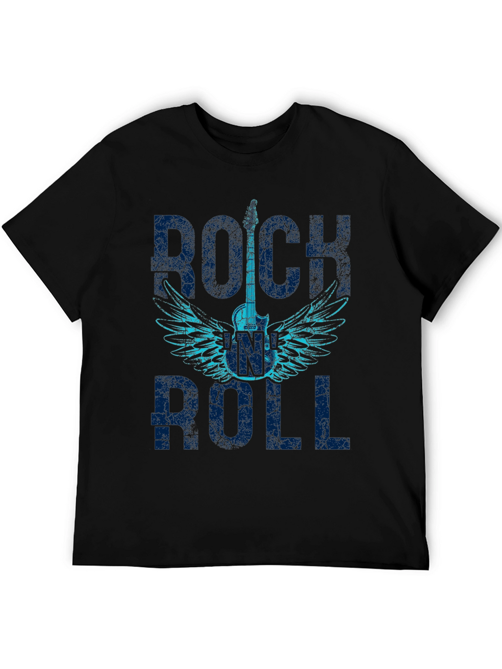 Rock and Roll Guitar Wings Graphic T-Shirt