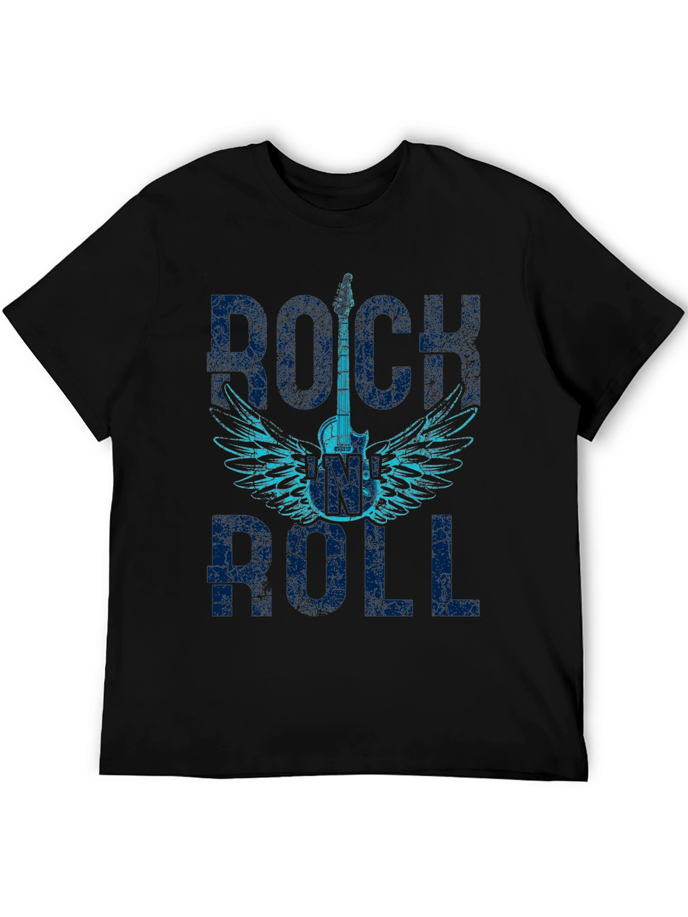 Rock and Roll Guitar Wings Graphic T-Shirt