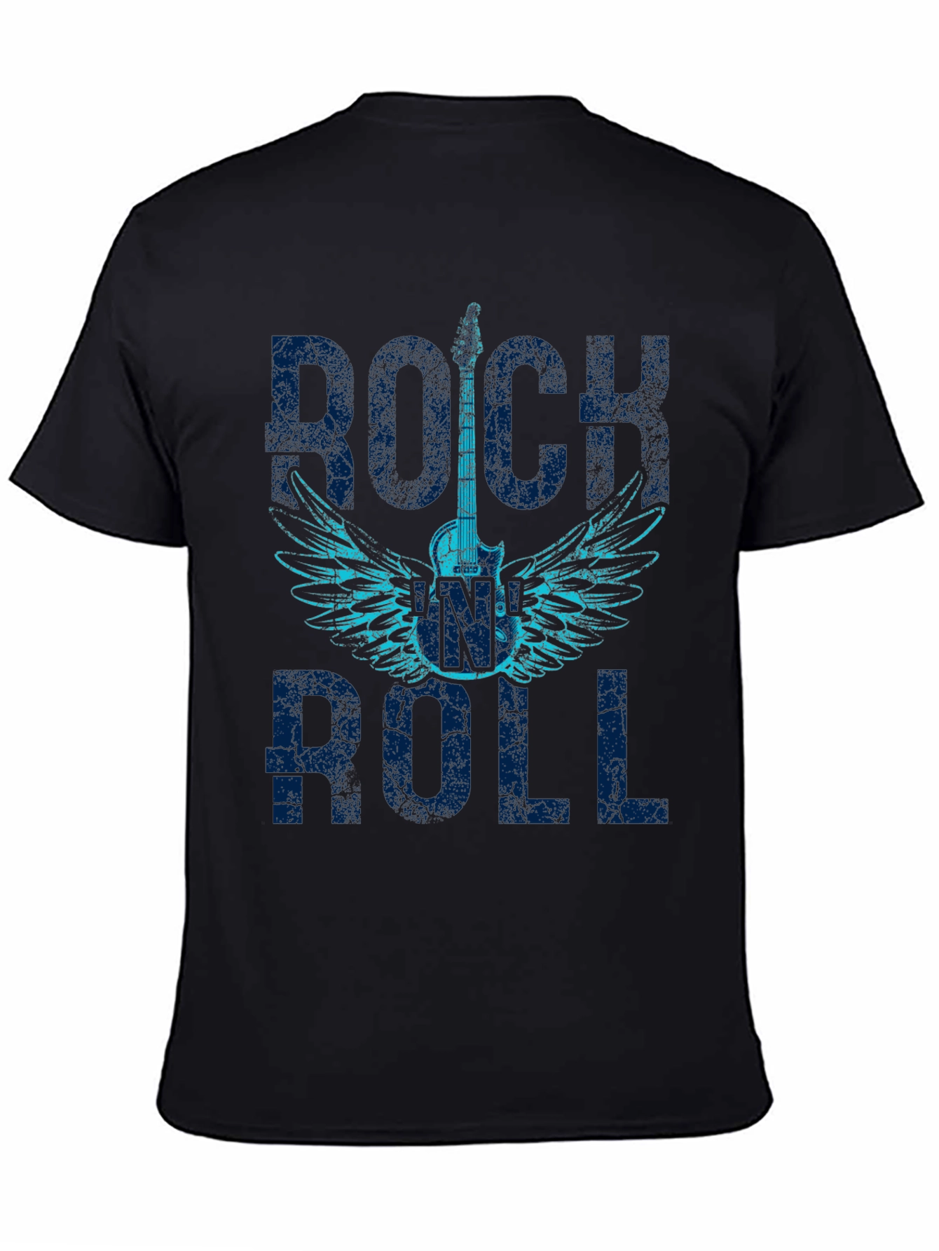 Rock and Roll Guitar Wings Graphic T-Shirt