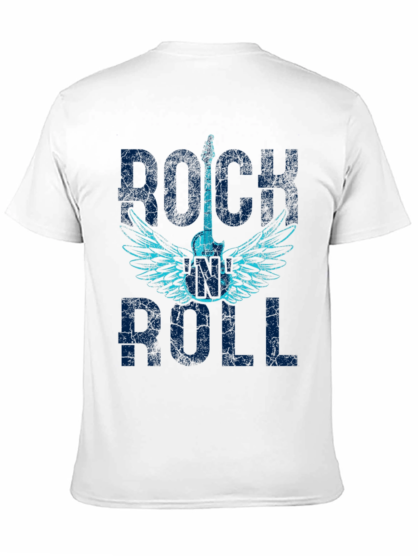 Rock and Roll Guitar Wings Graphic T-Shirt