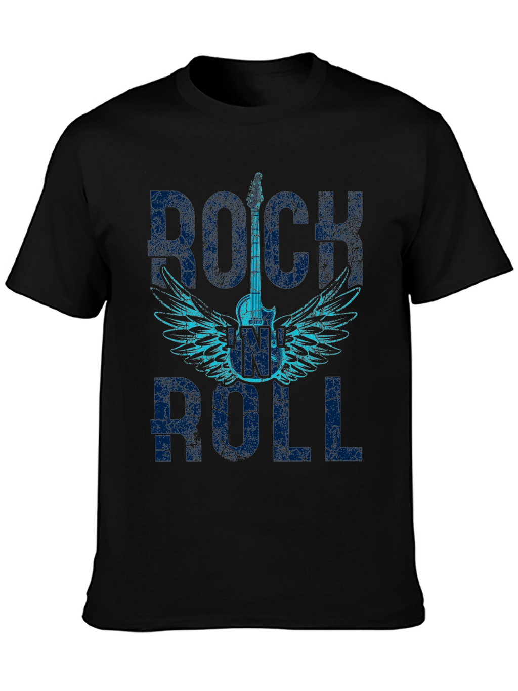 Rock and Roll Guitar Wings Graphic T-Shirt