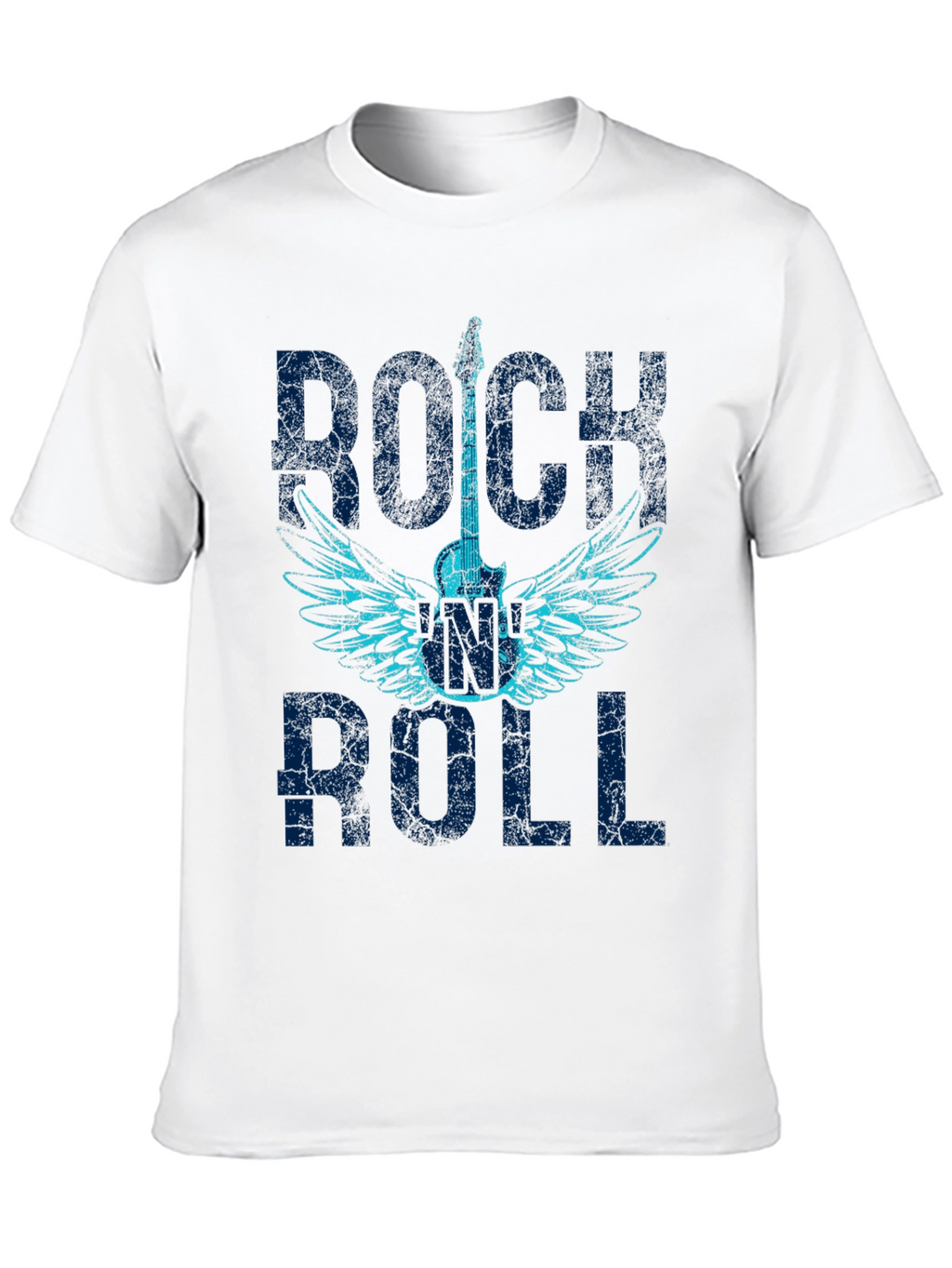 Rock and Roll Guitar Wings Graphic T-Shirt