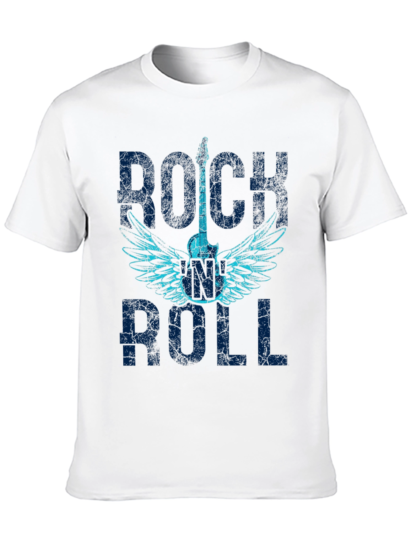 Rock and Roll Guitar Wings Graphic T-Shirt