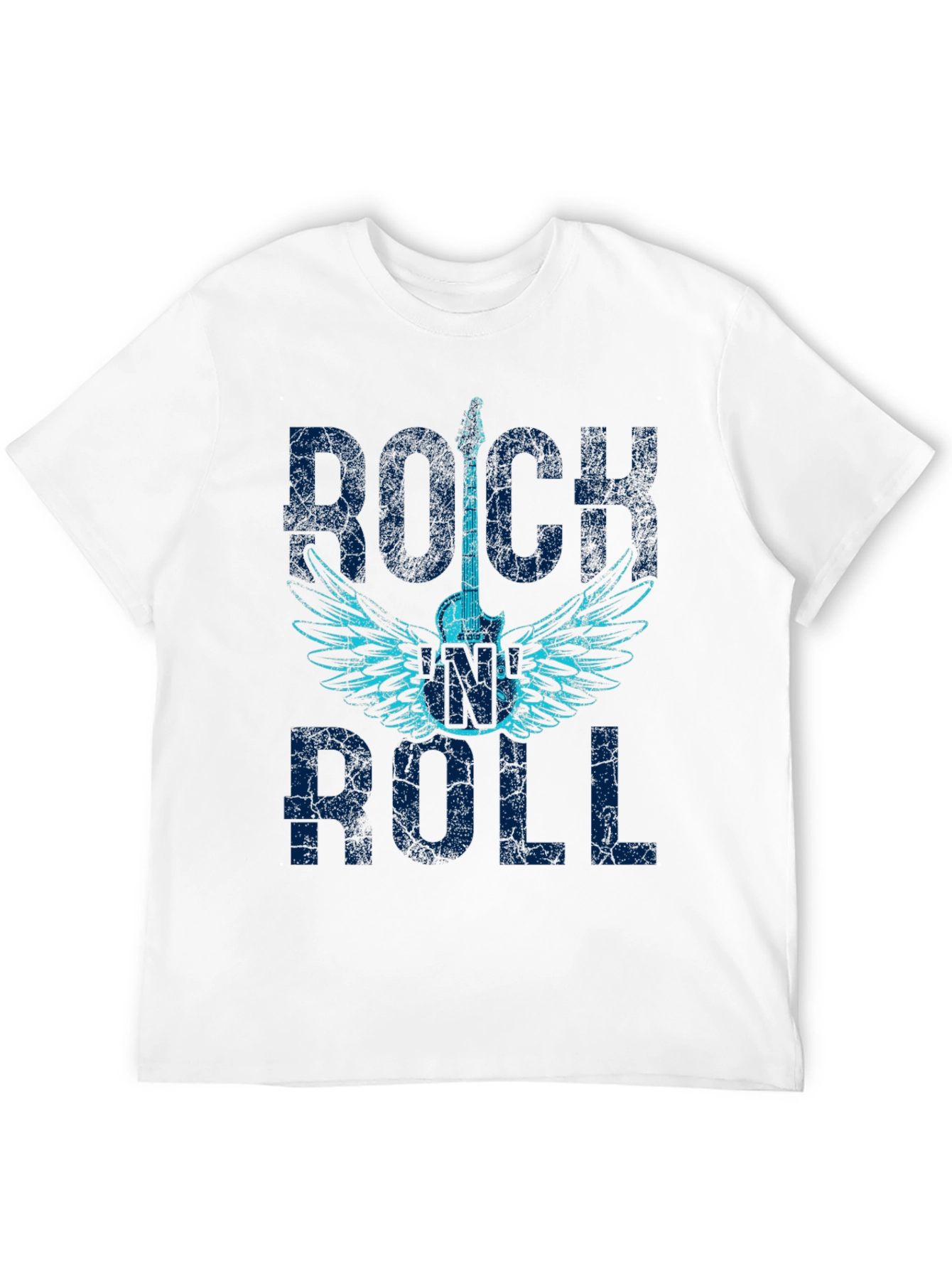 Rock and Roll Guitar Wings Graphic T-Shirt