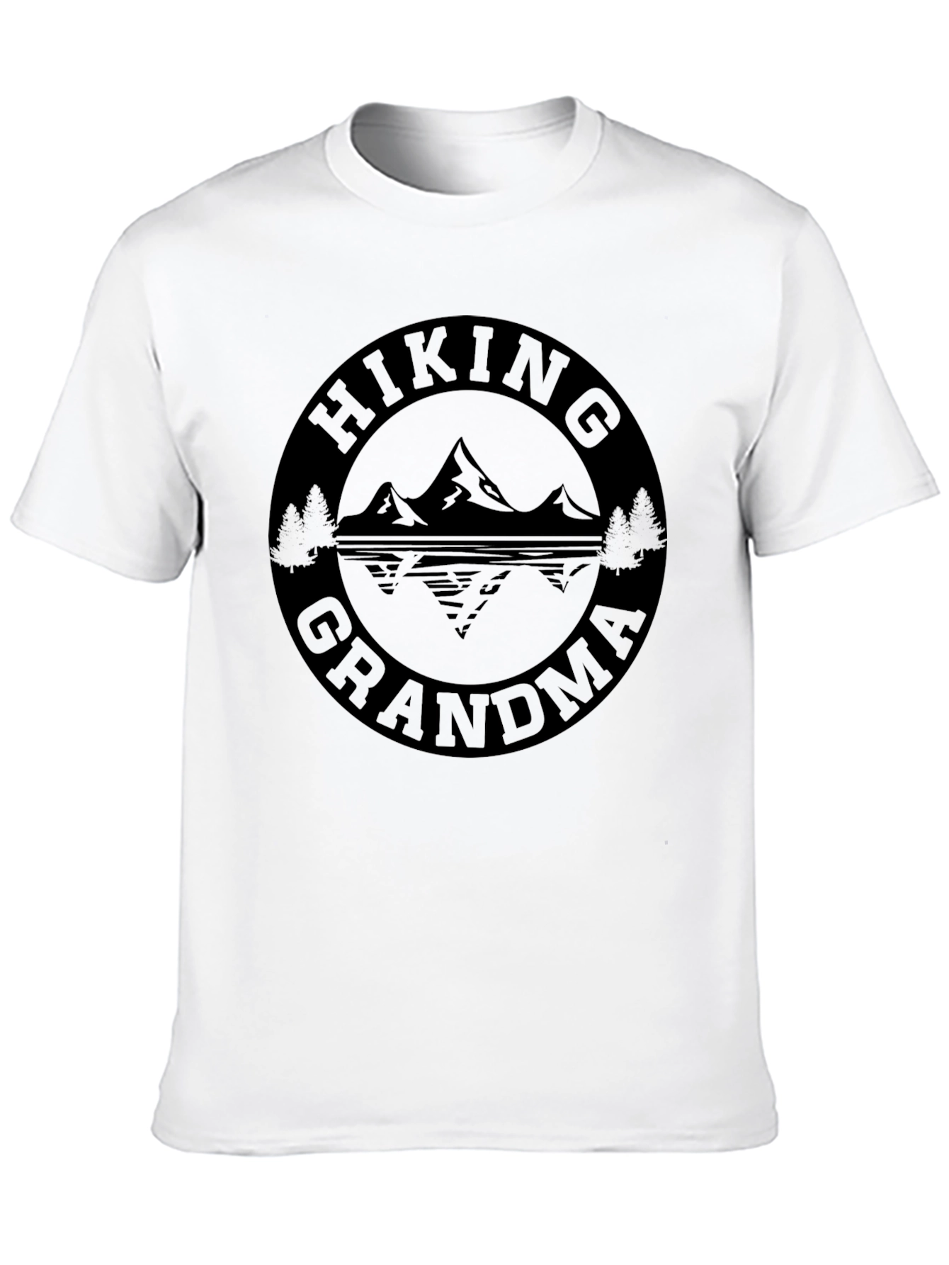 Hiking Grandma Black T-Shirt Adventure Apparel