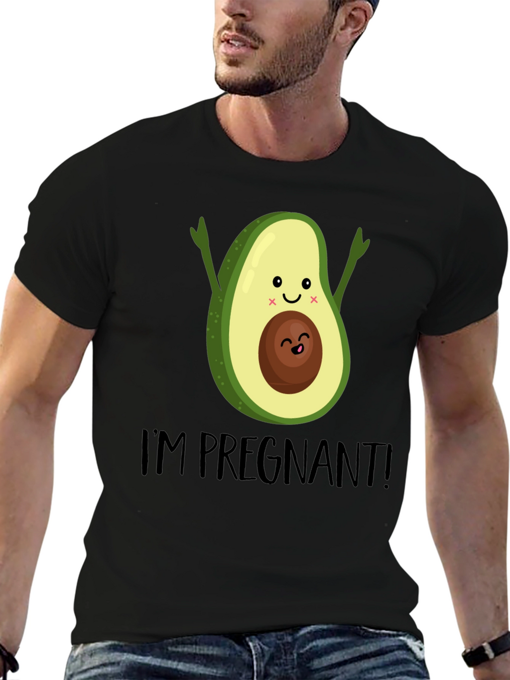 Pregnant Avocado Graphic Tee - Cute Maternity Shirt