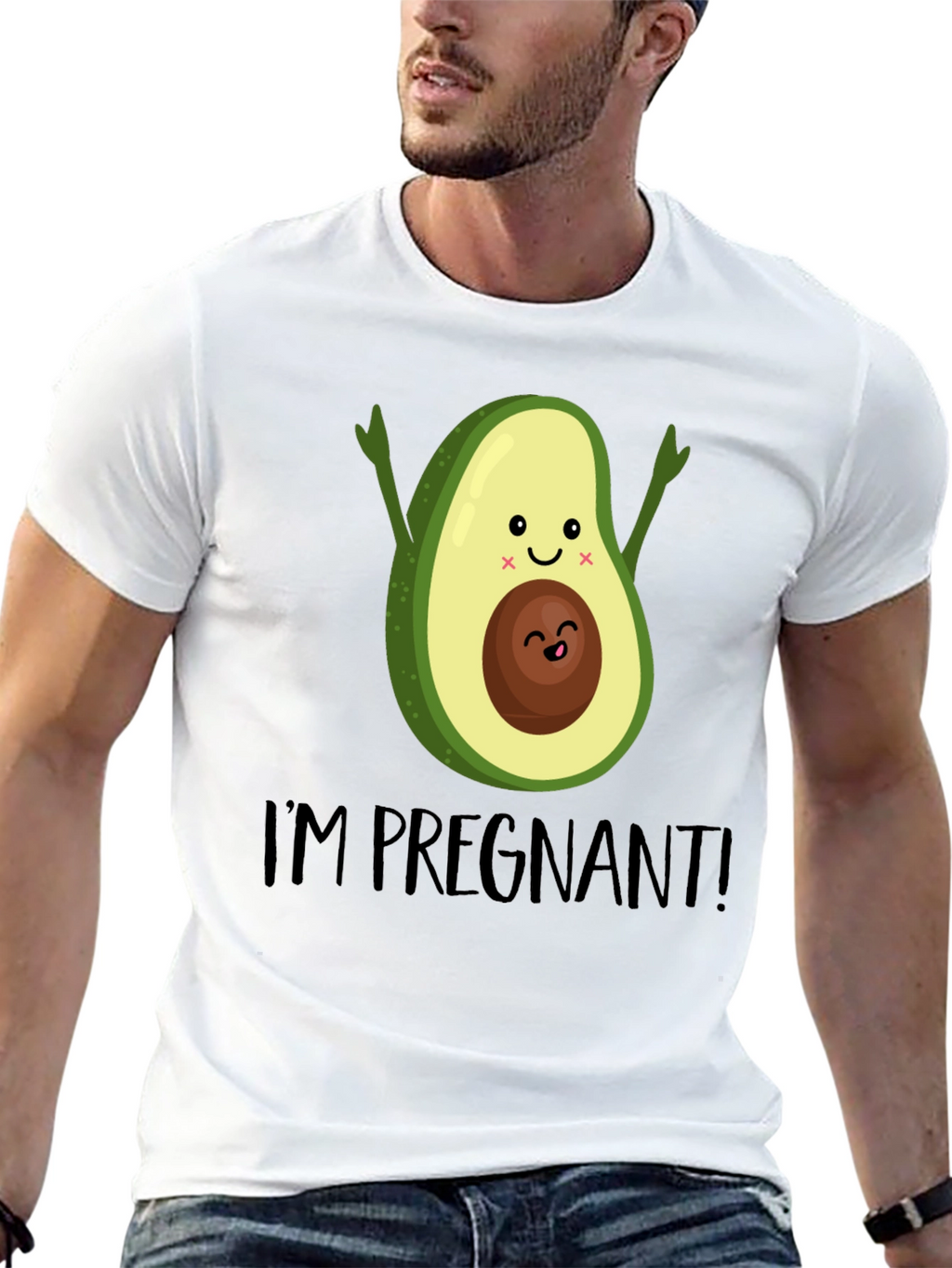 Pregnant Avocado Graphic Tee - Cute Maternity Shirt