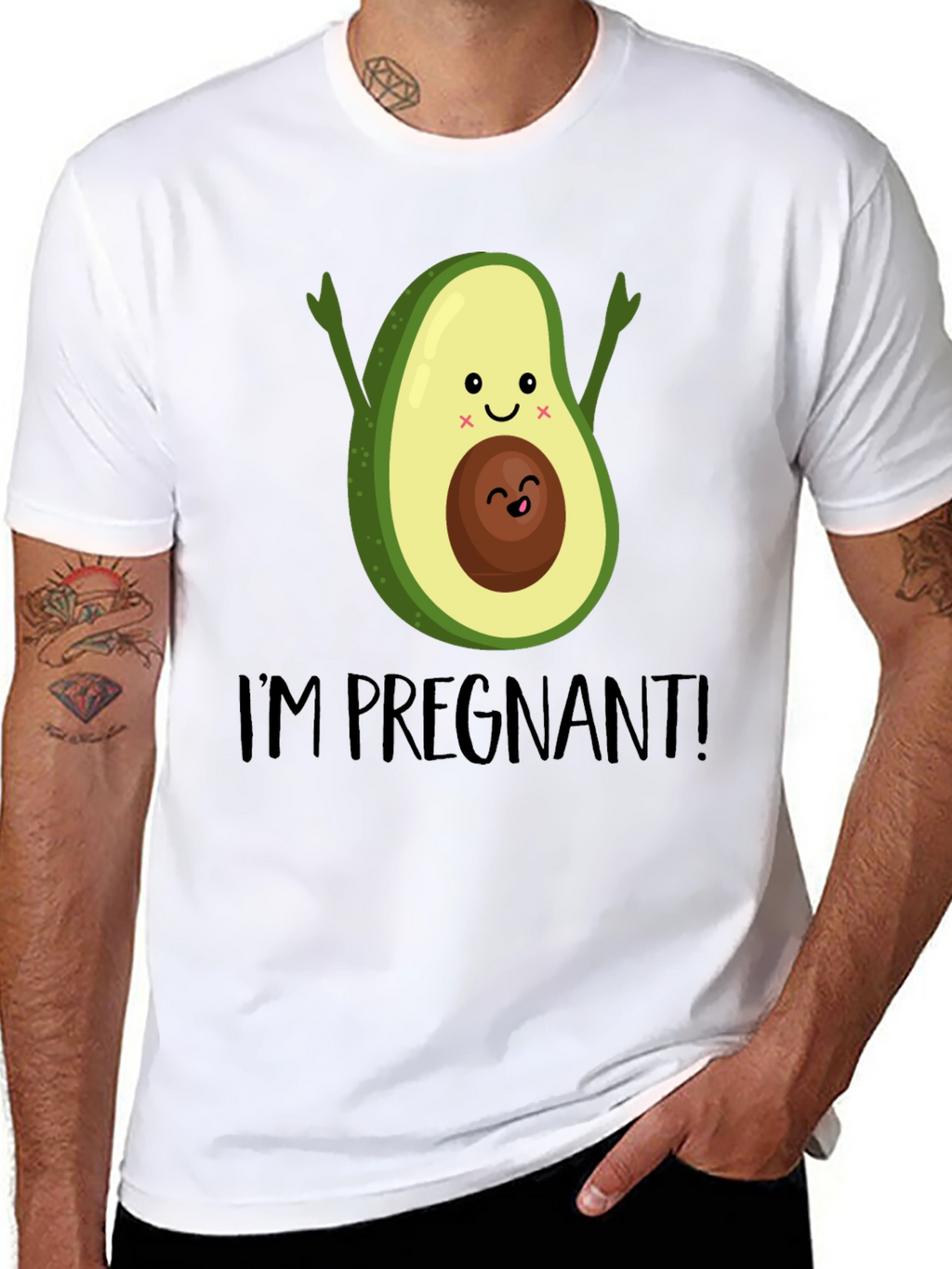 Pregnant Avocado Graphic Tee - Cute Maternity Shirt