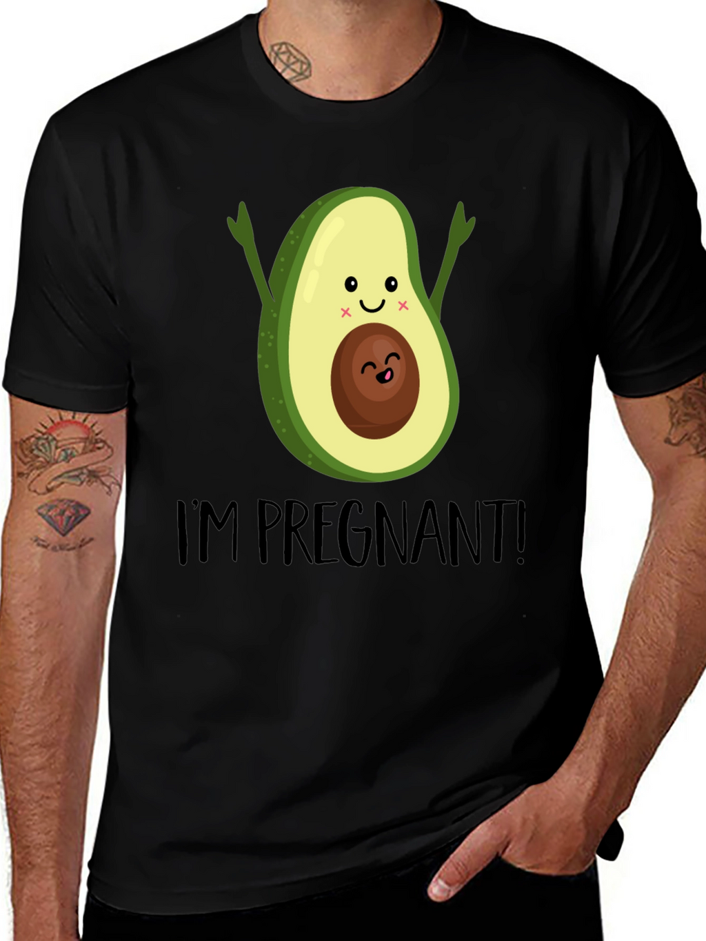 Pregnant Avocado Graphic Tee - Cute Maternity Shirt