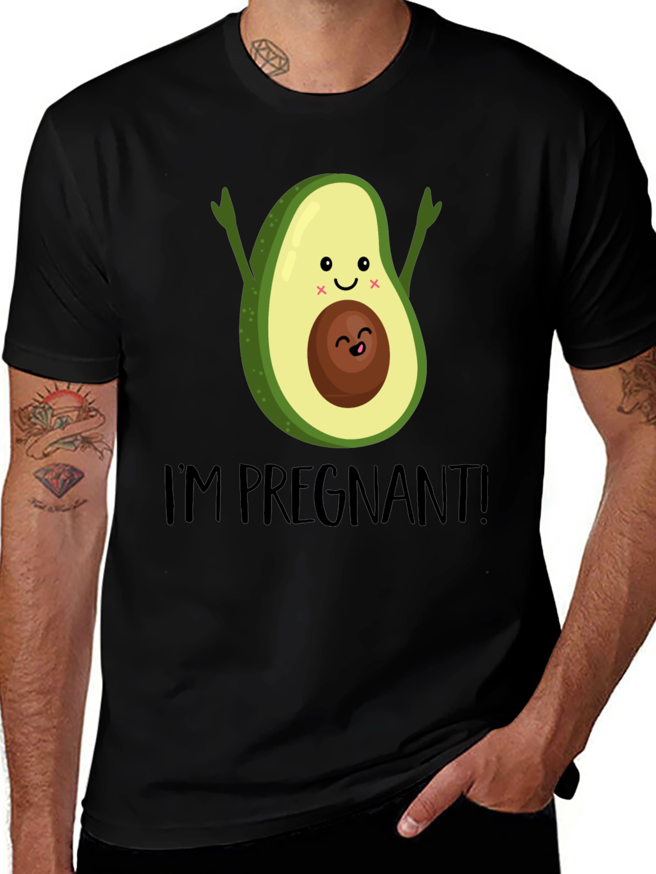 Pregnant Avocado Graphic Tee - Cute Maternity Shirt