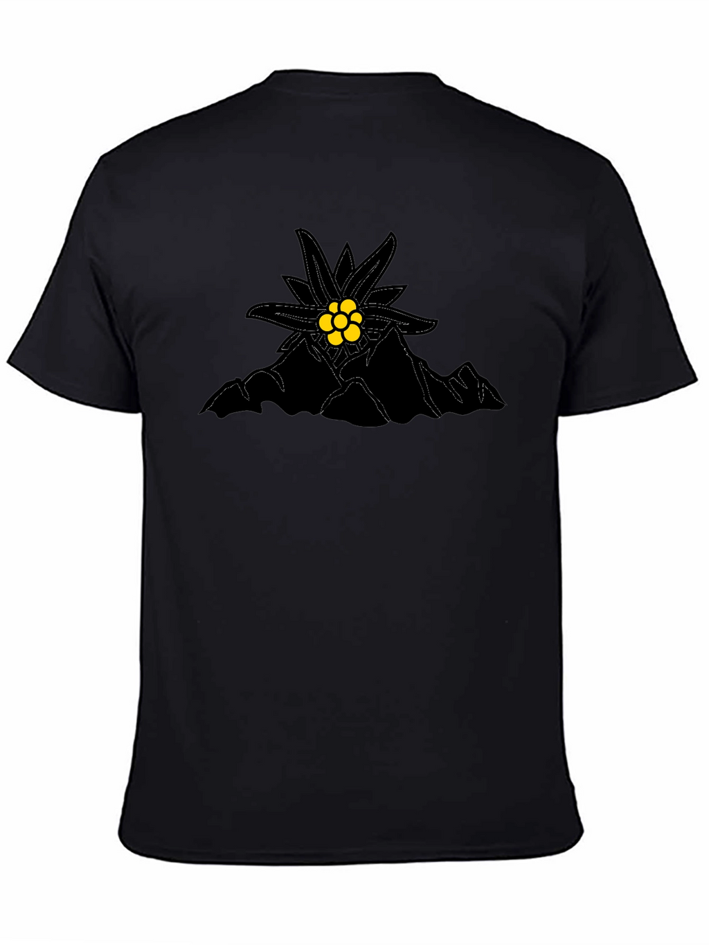 Edelweiss Mountain Black T-Shirt
