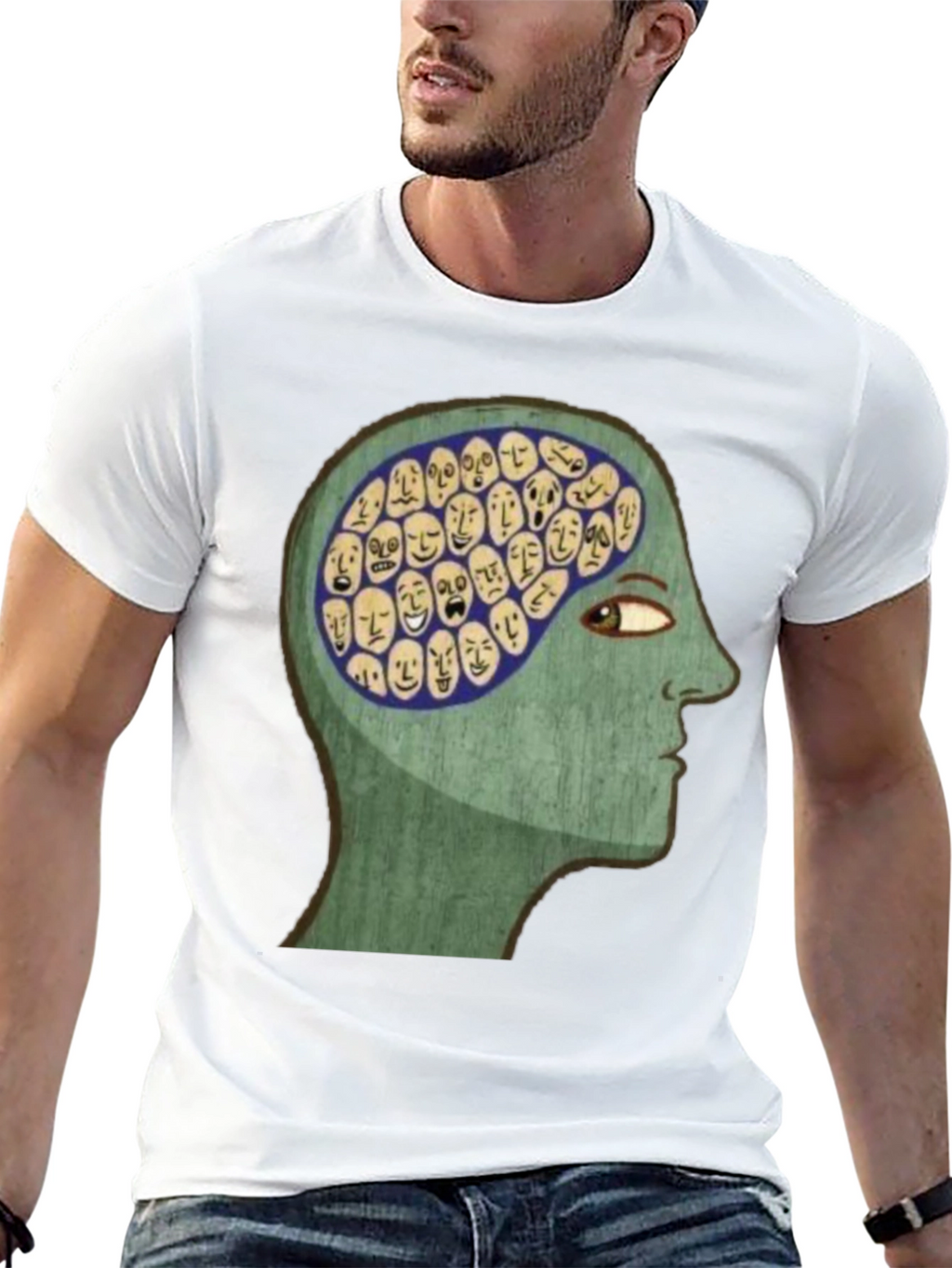 Thinking Faces Graphic T-Shirt