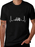 Tractor Heartbeat Graphic Tee - Black