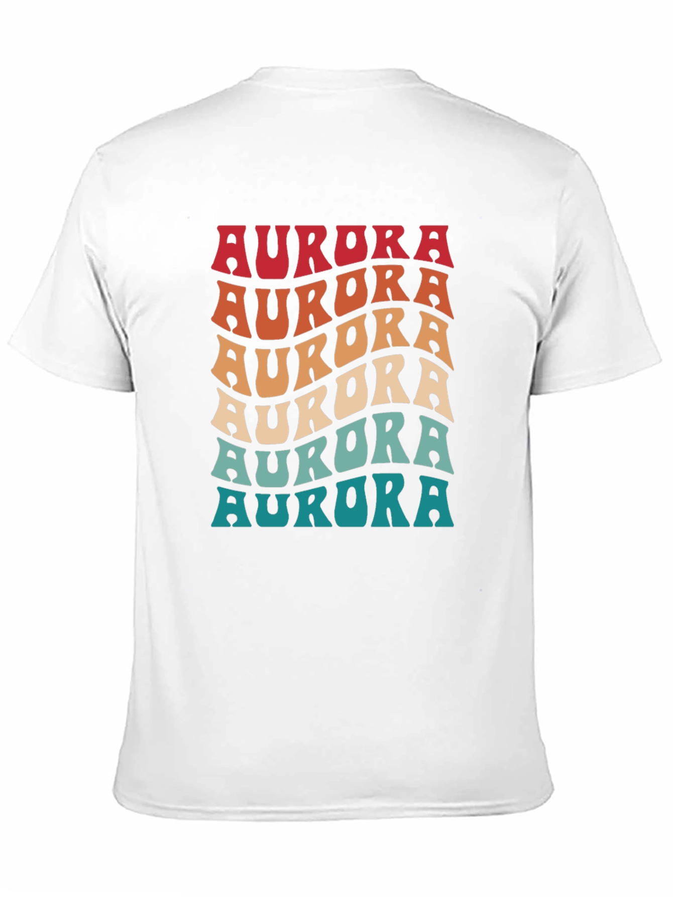 Retro Aurora T-Shirt - Groovy 70s Style