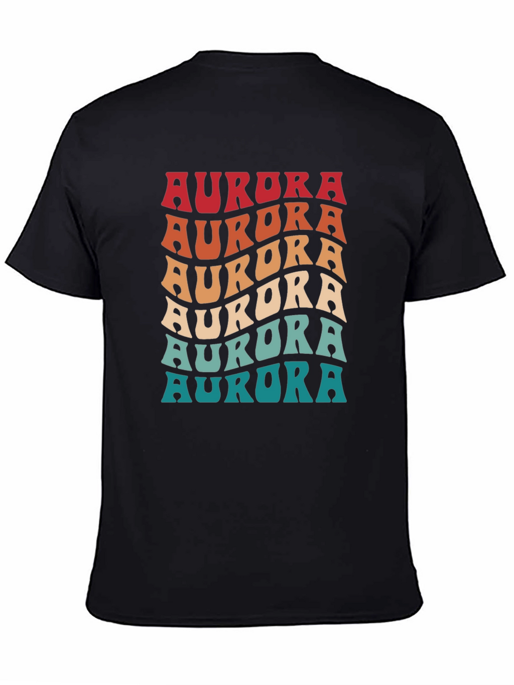 Retro Aurora T-Shirt - Groovy 70s Style