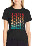 Retro Aurora T-Shirt - Groovy 70s Style