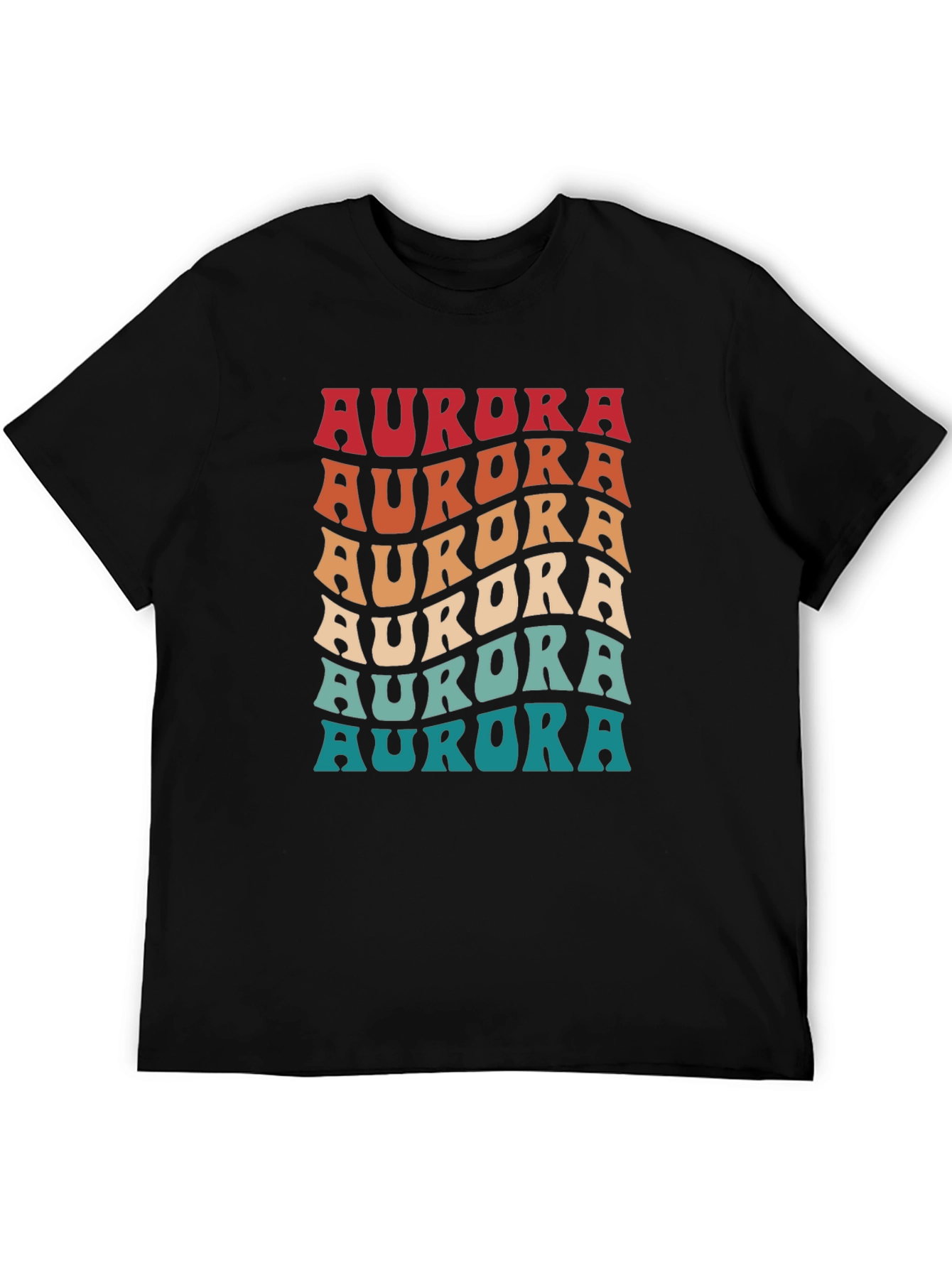 Retro Aurora T-Shirt - Groovy 70s Style