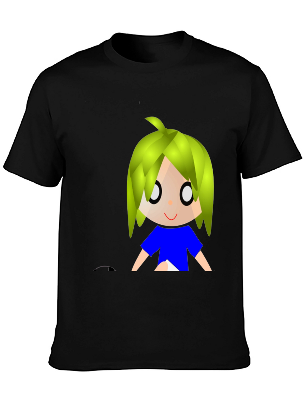 Anime Graphic Black T-Shirt