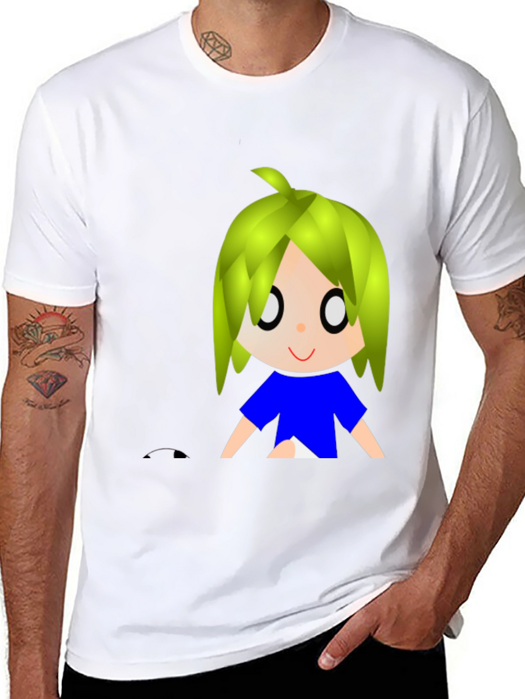 Anime Graphic Black T-Shirt