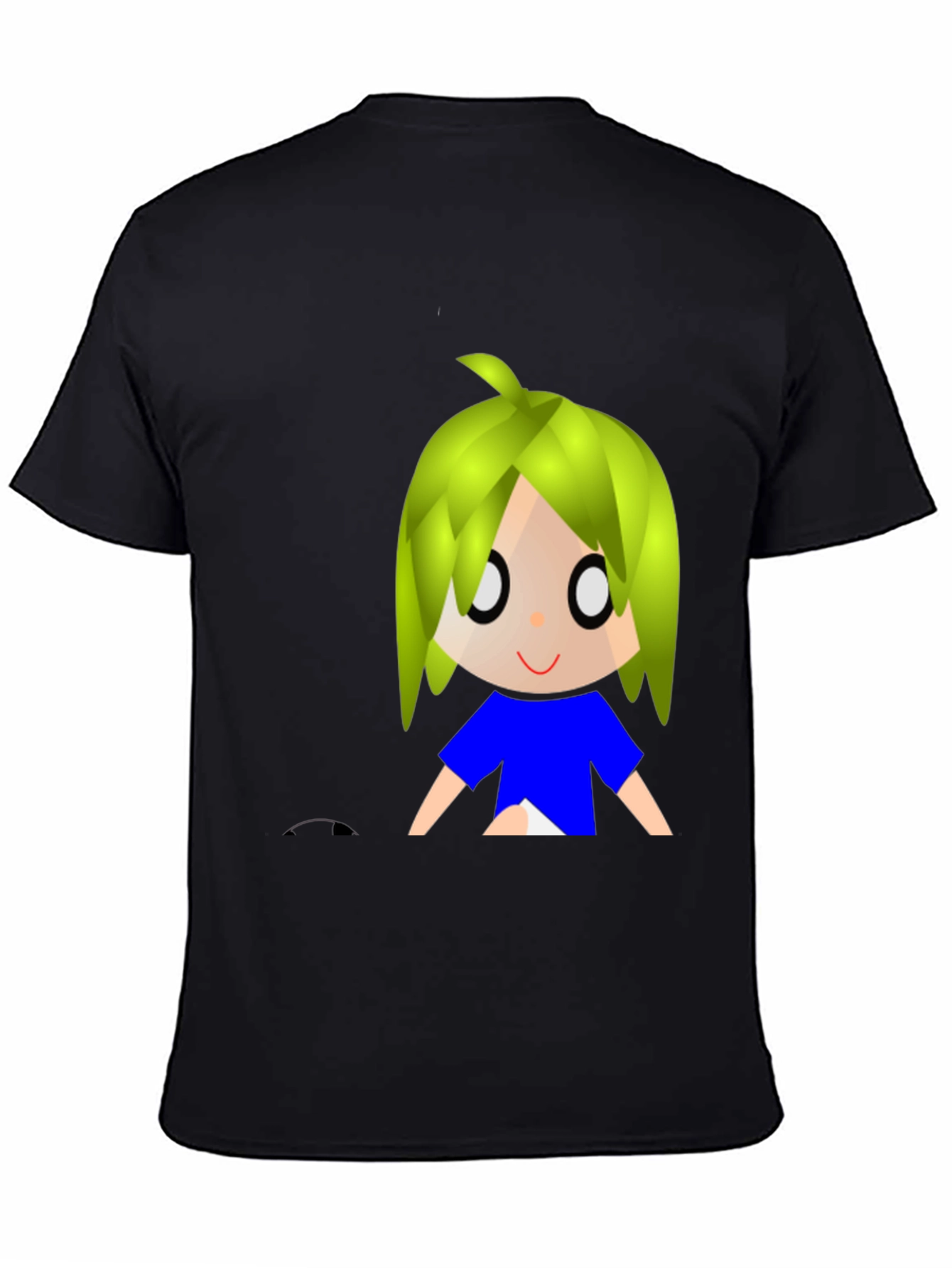 Anime Graphic Black T-Shirt