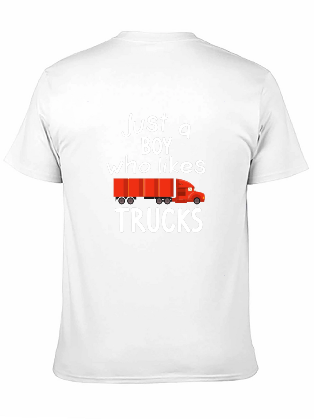 Just a Boy Who Likes Trucks Graphic Tee