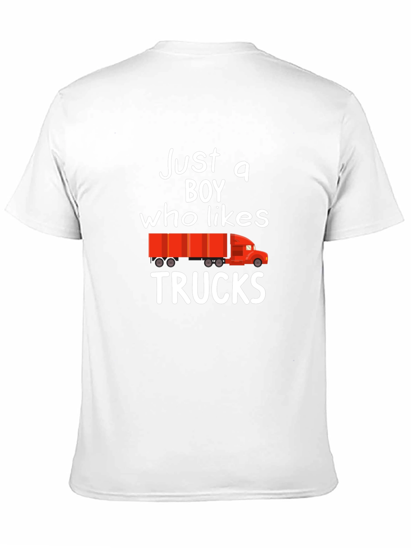 Just a Boy Who Likes Trucks Graphic Tee