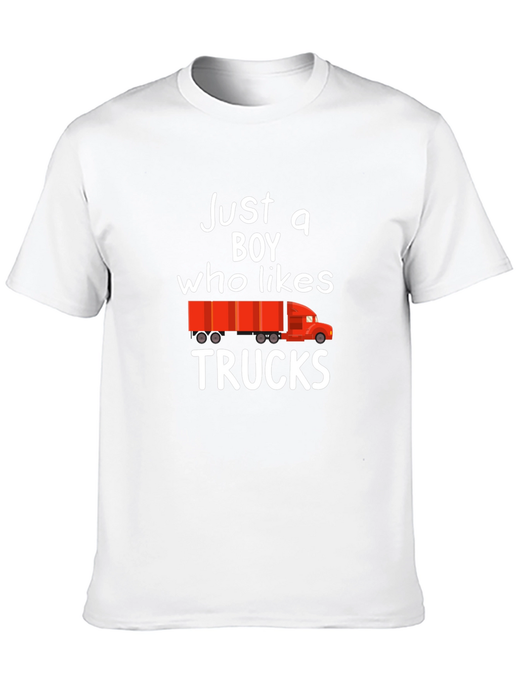 Just a Boy Who Likes Trucks Graphic Tee