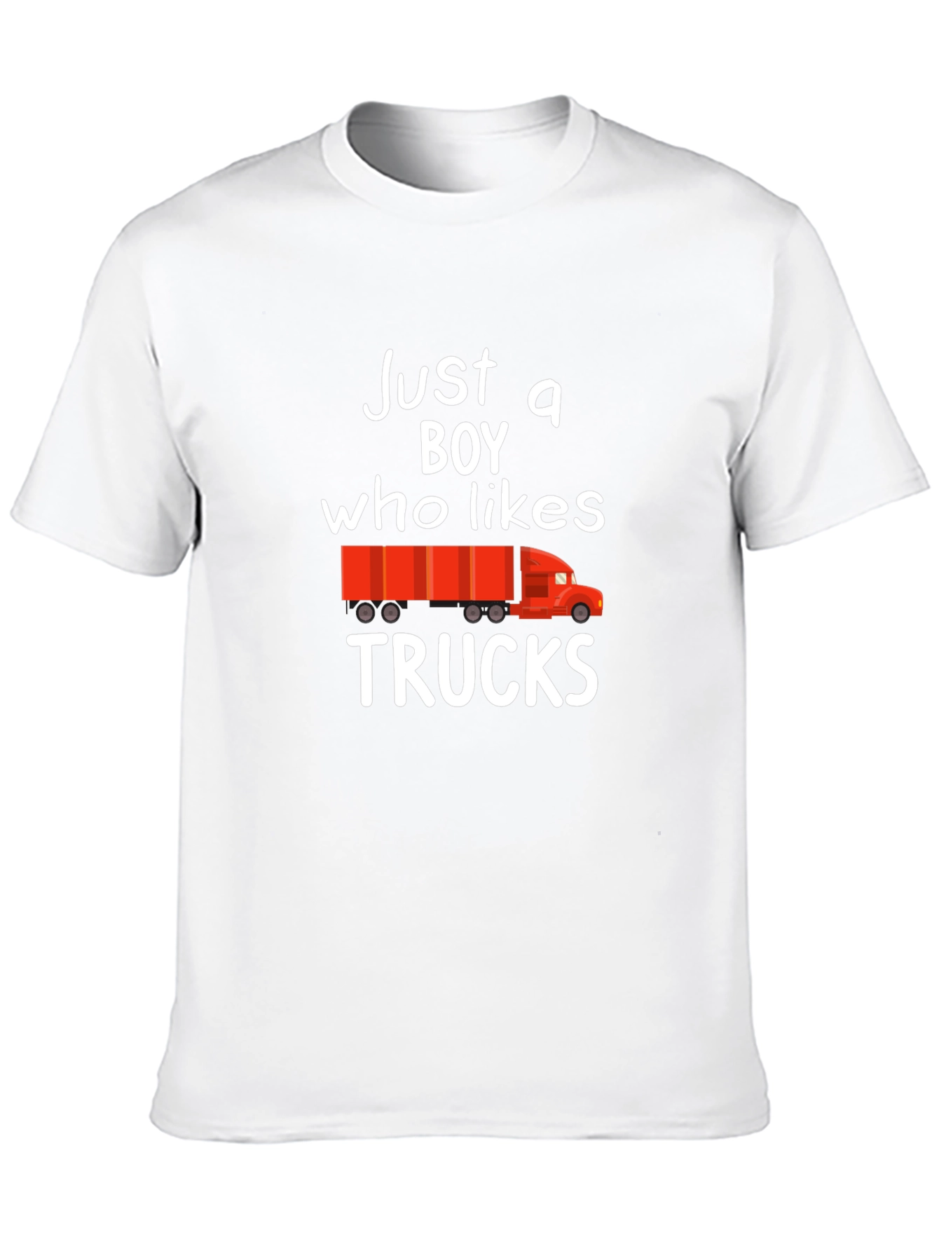 Just a Boy Who Likes Trucks Graphic Tee