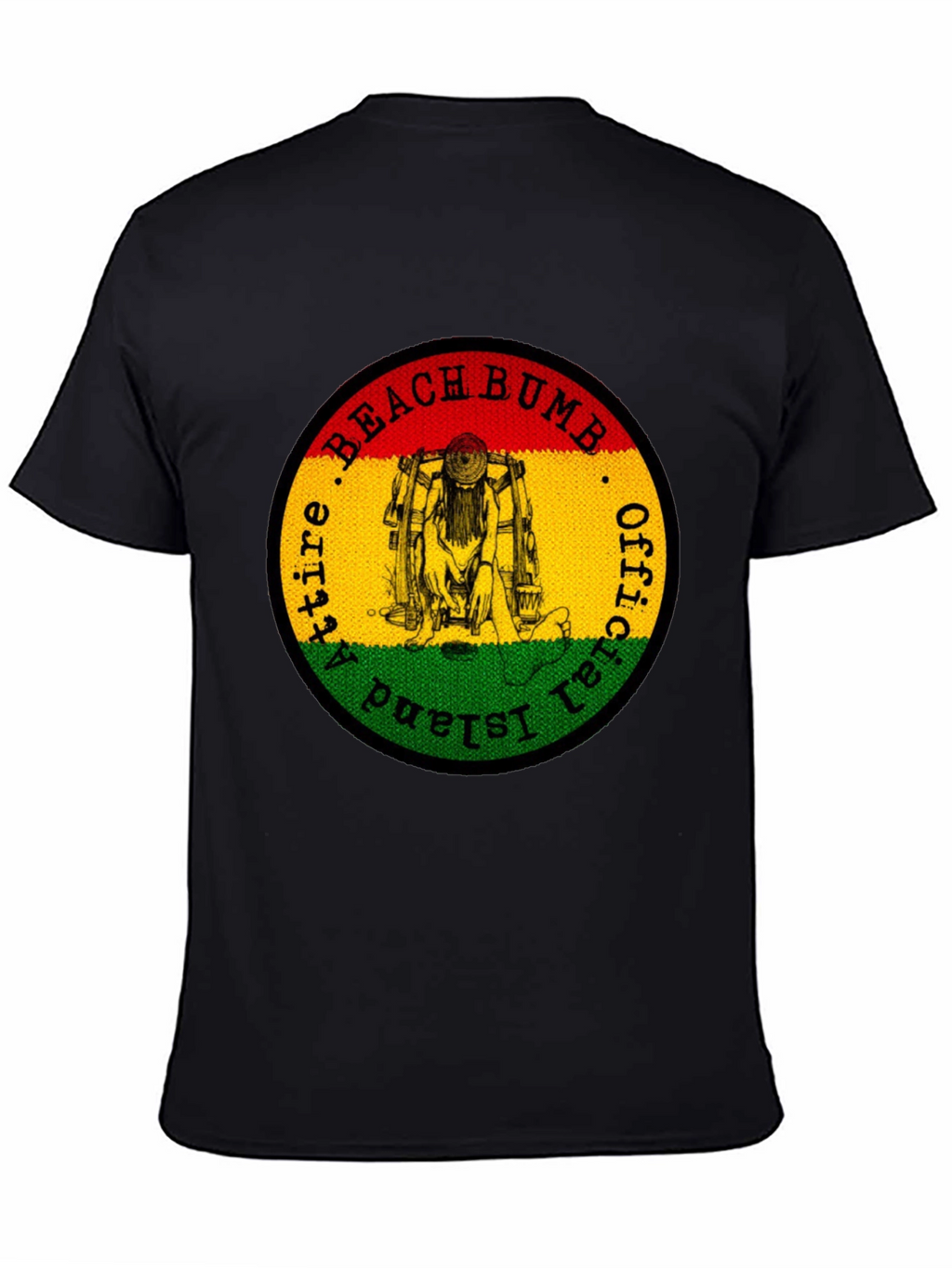 Official Beach Bum Island Attire Black T-Shirt