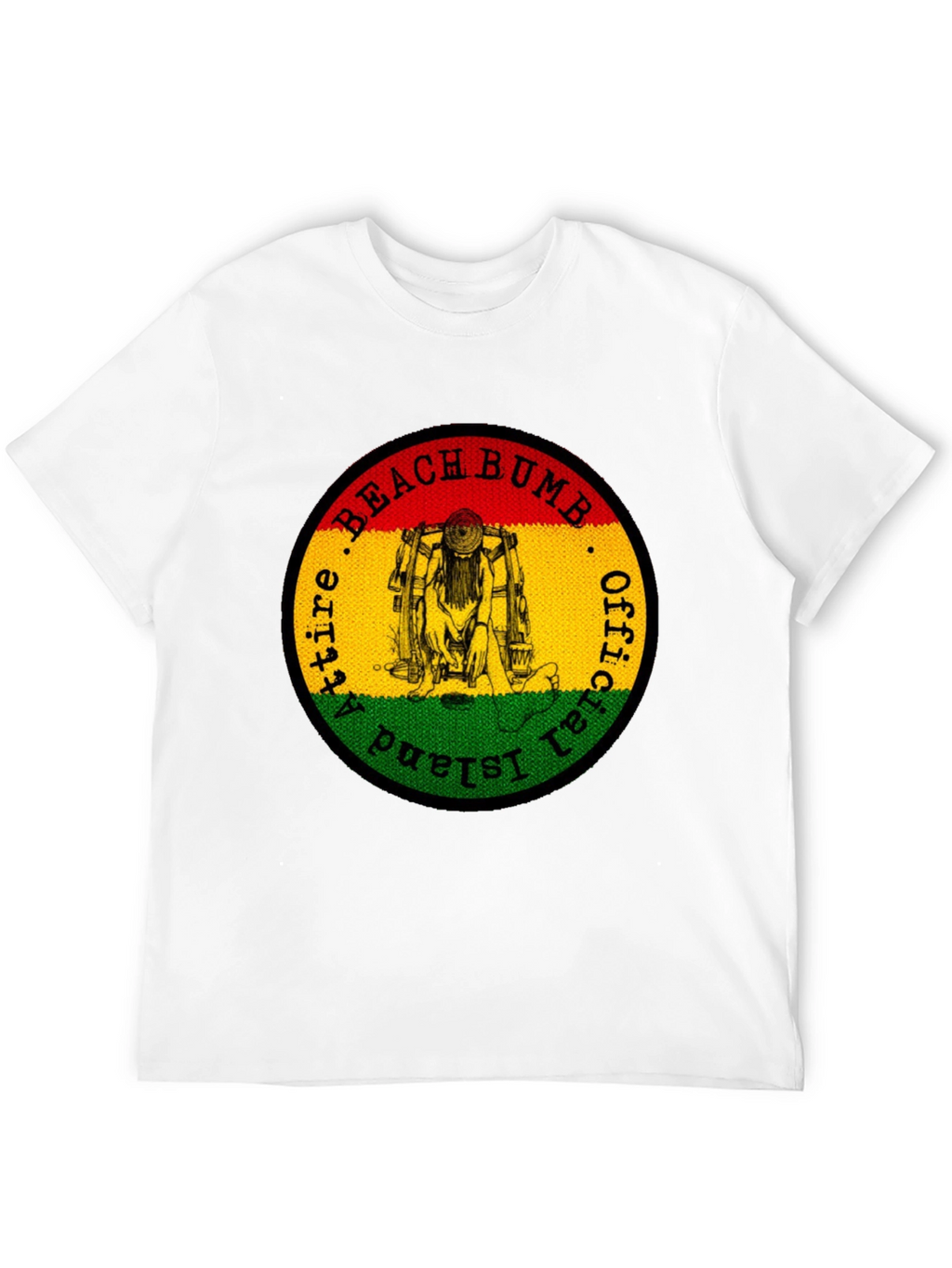 Official Beach Bum Island Attire Black T-Shirt