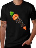Sliced Carrot Graphic Tee - Black