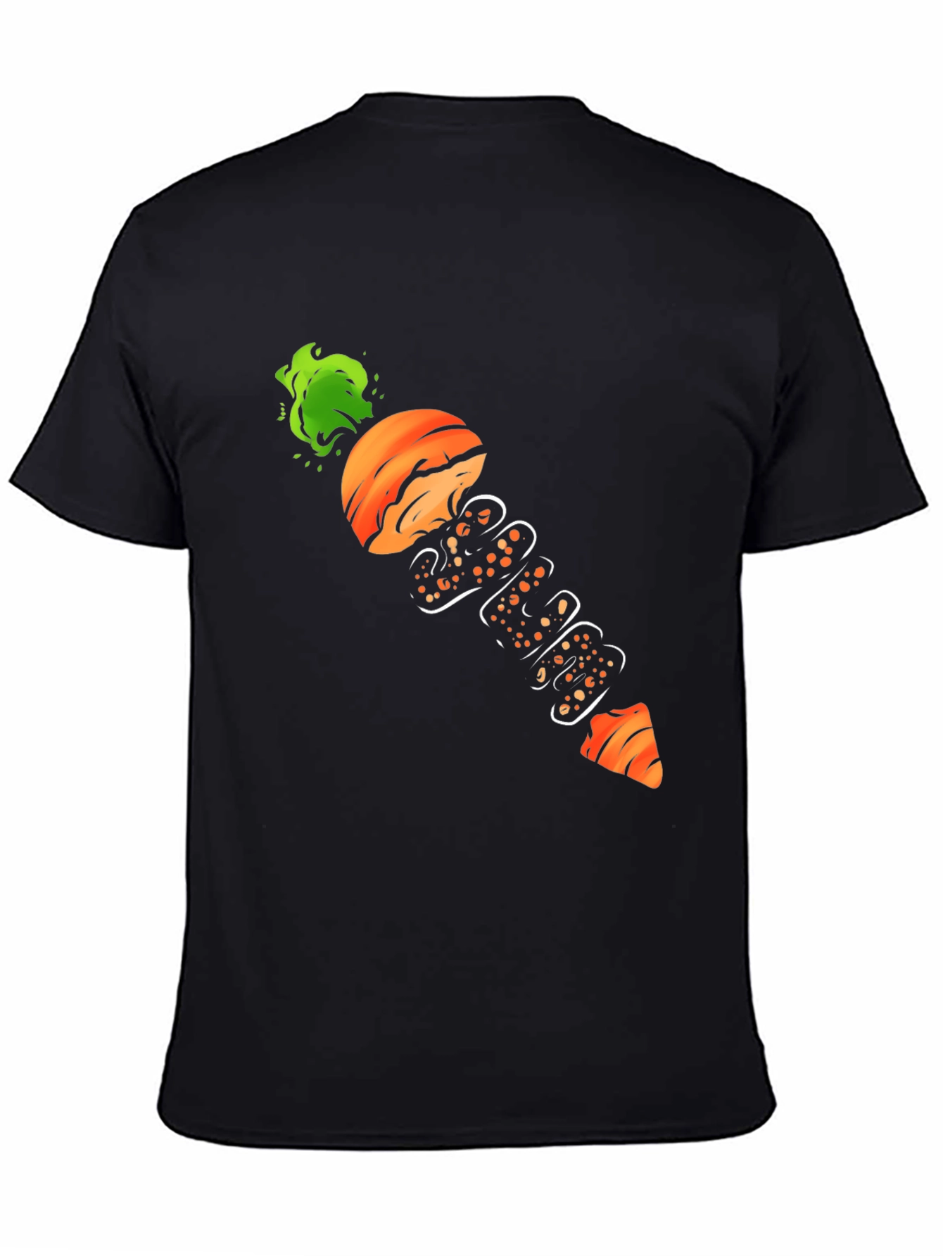 Sliced Carrot Graphic Tee - Black