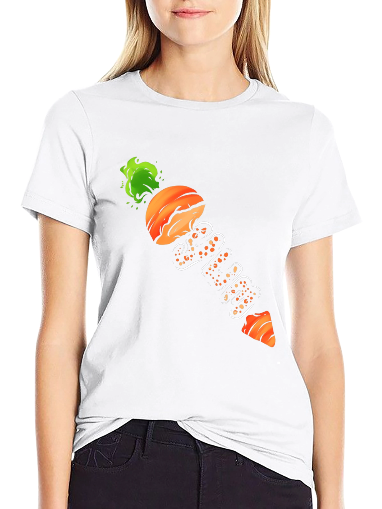Sliced Carrot Graphic Tee - Black