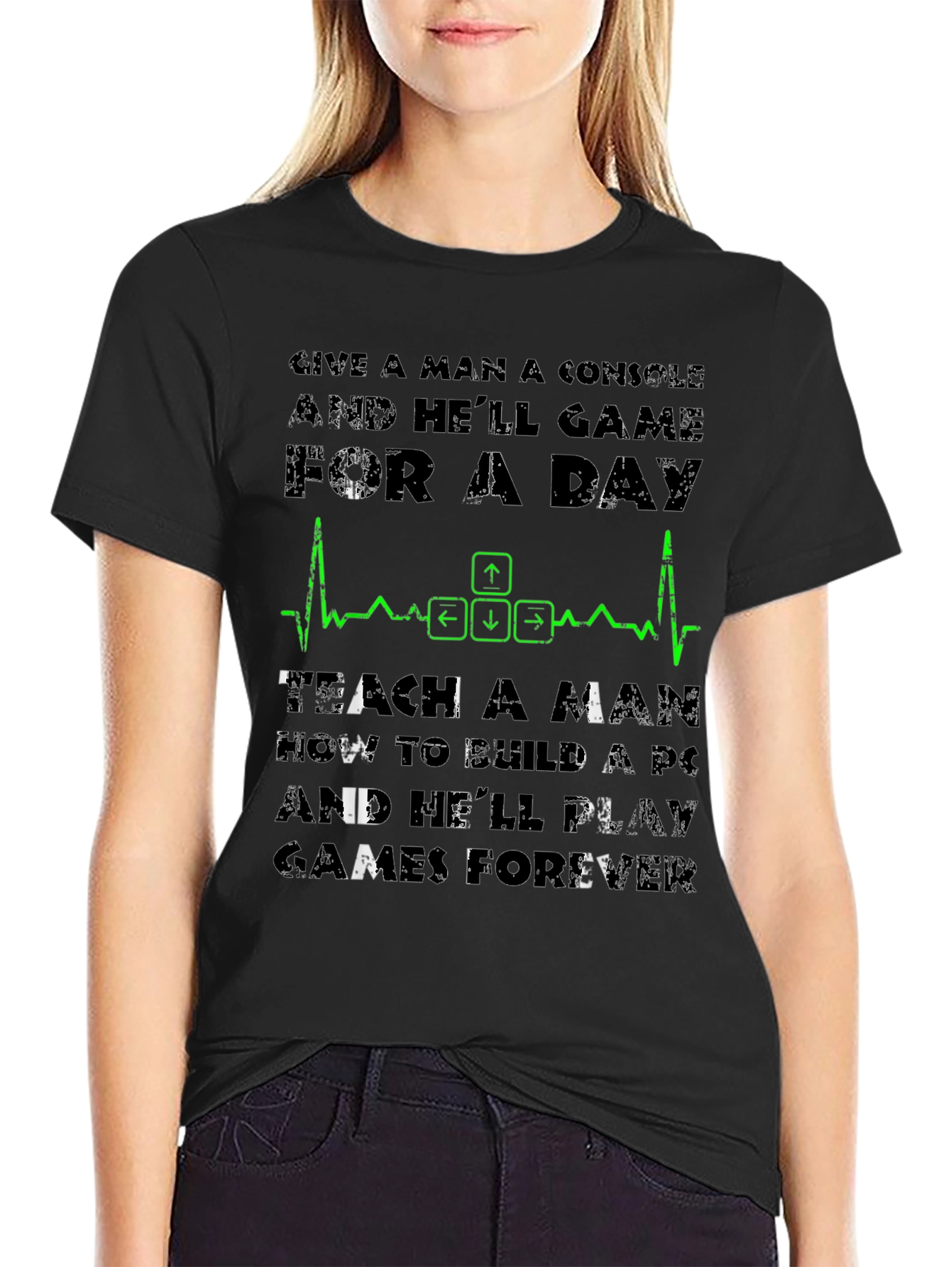 Gamer T-Shirt: Console vs PC Build