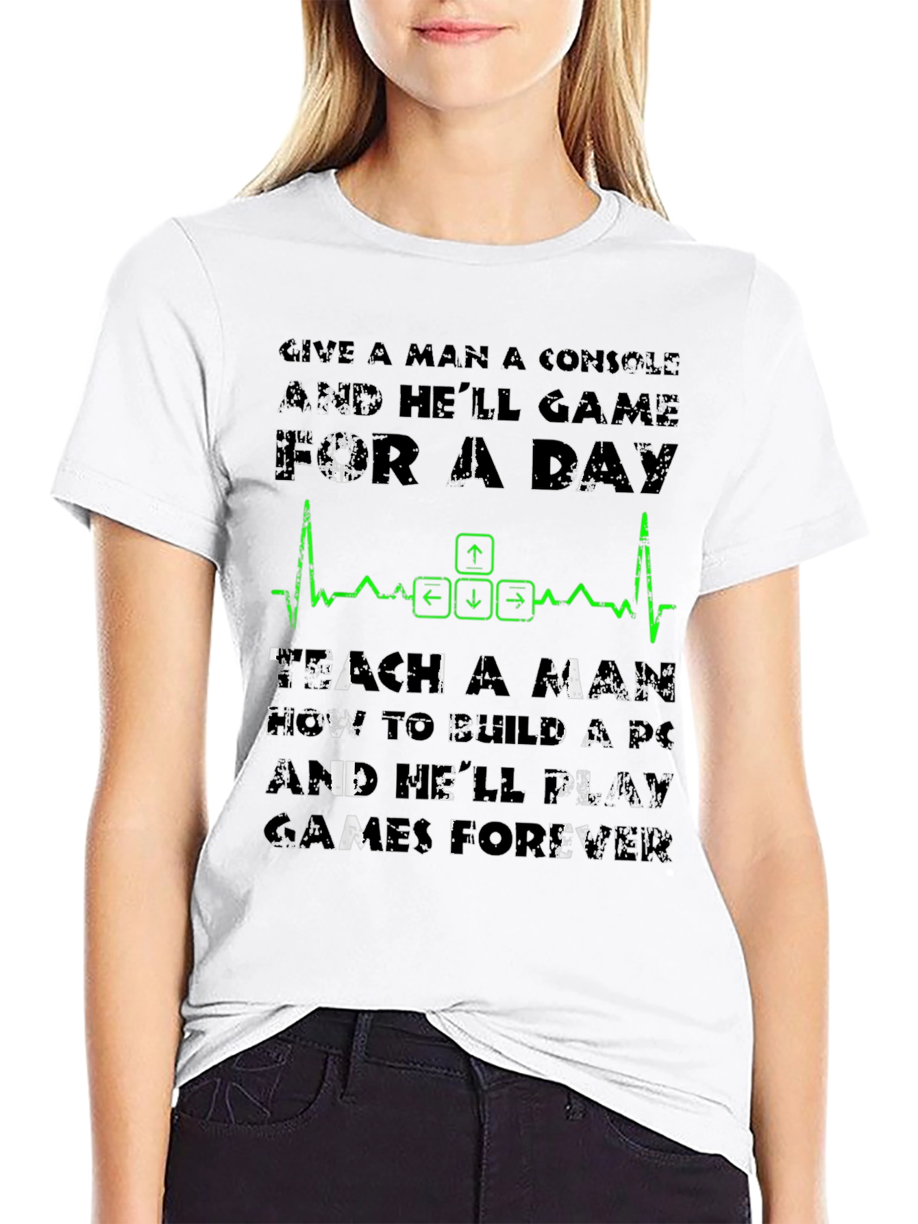 Gamer T-Shirt: Console vs PC Build