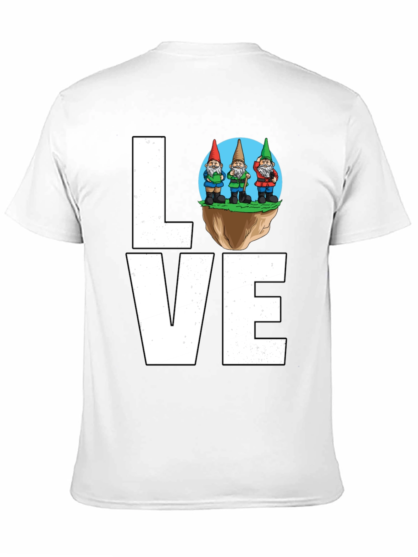 Gnome Love T-Shirt - Whimsical Garden Lover Tee