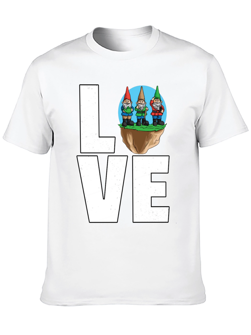 Gnome Love T-Shirt - Whimsical Garden Lover Tee