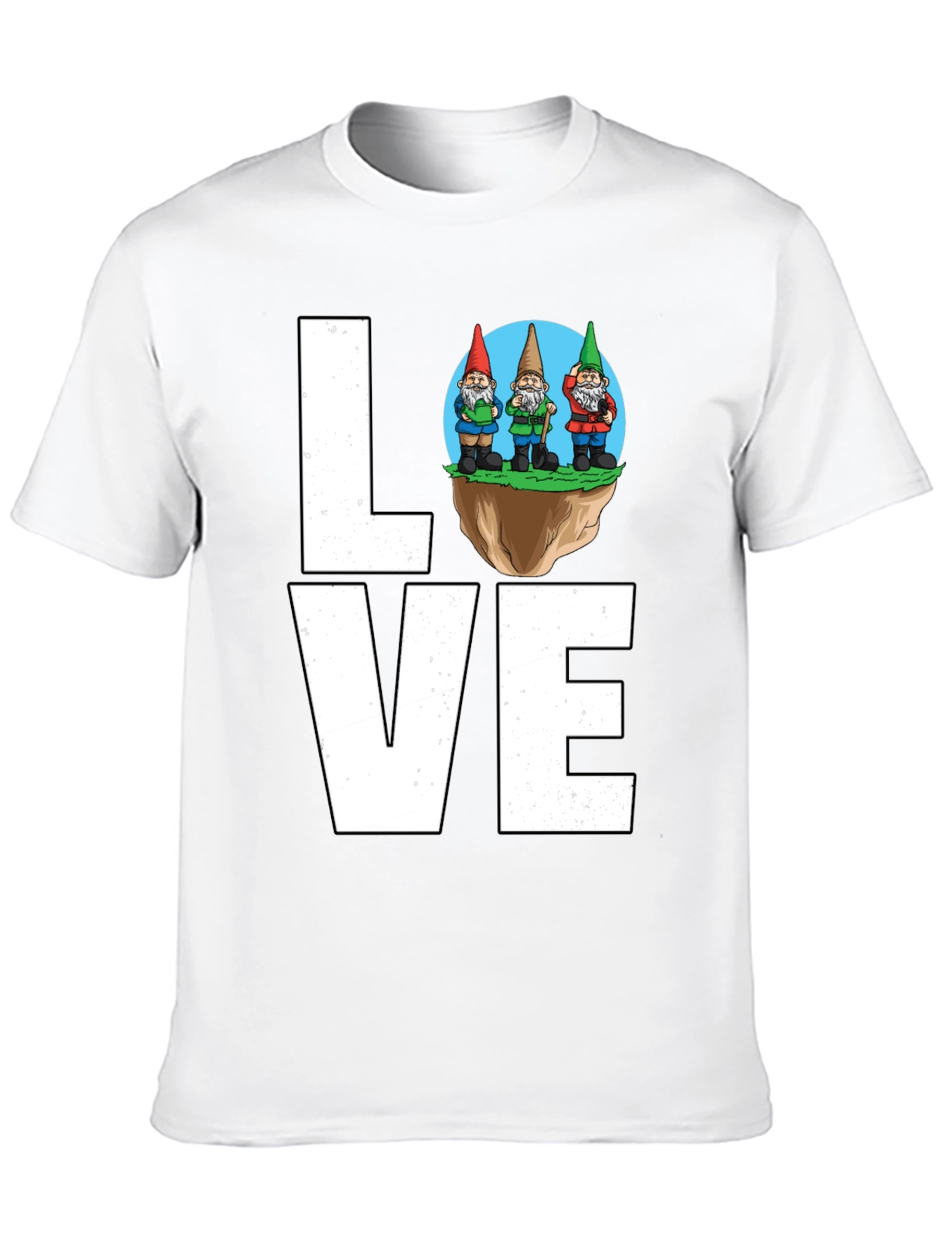 Gnome Love T-Shirt - Whimsical Garden Lover Tee