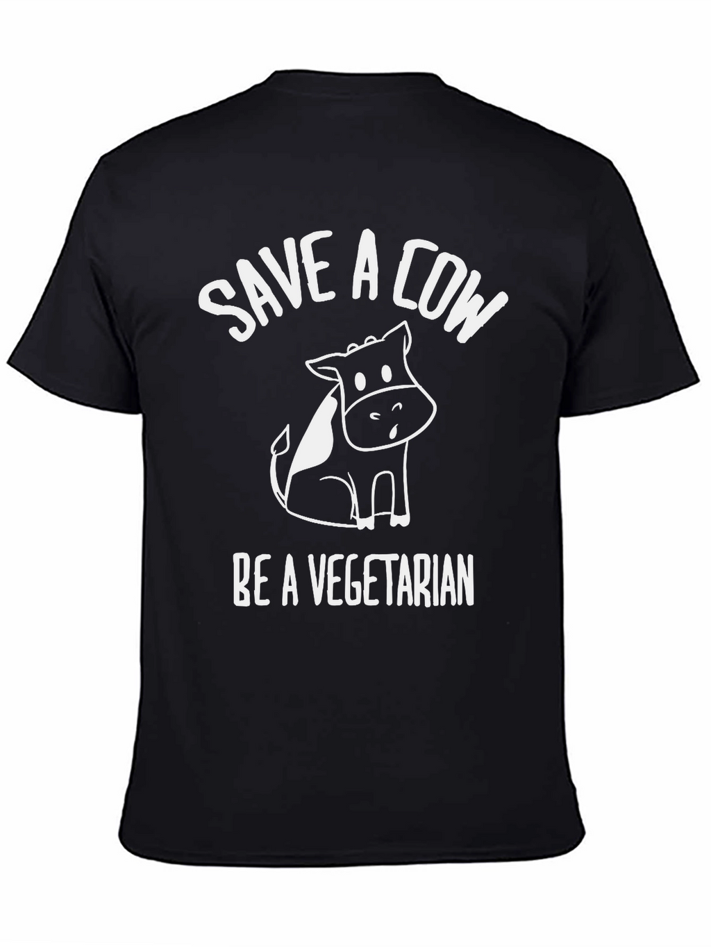 Save a Cow Be Vegetarian Graphic T-Shirt