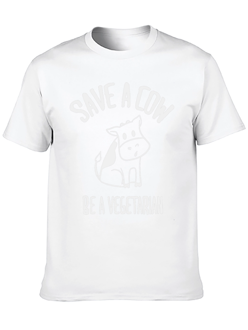 Save a Cow Be Vegetarian Graphic T-Shirt