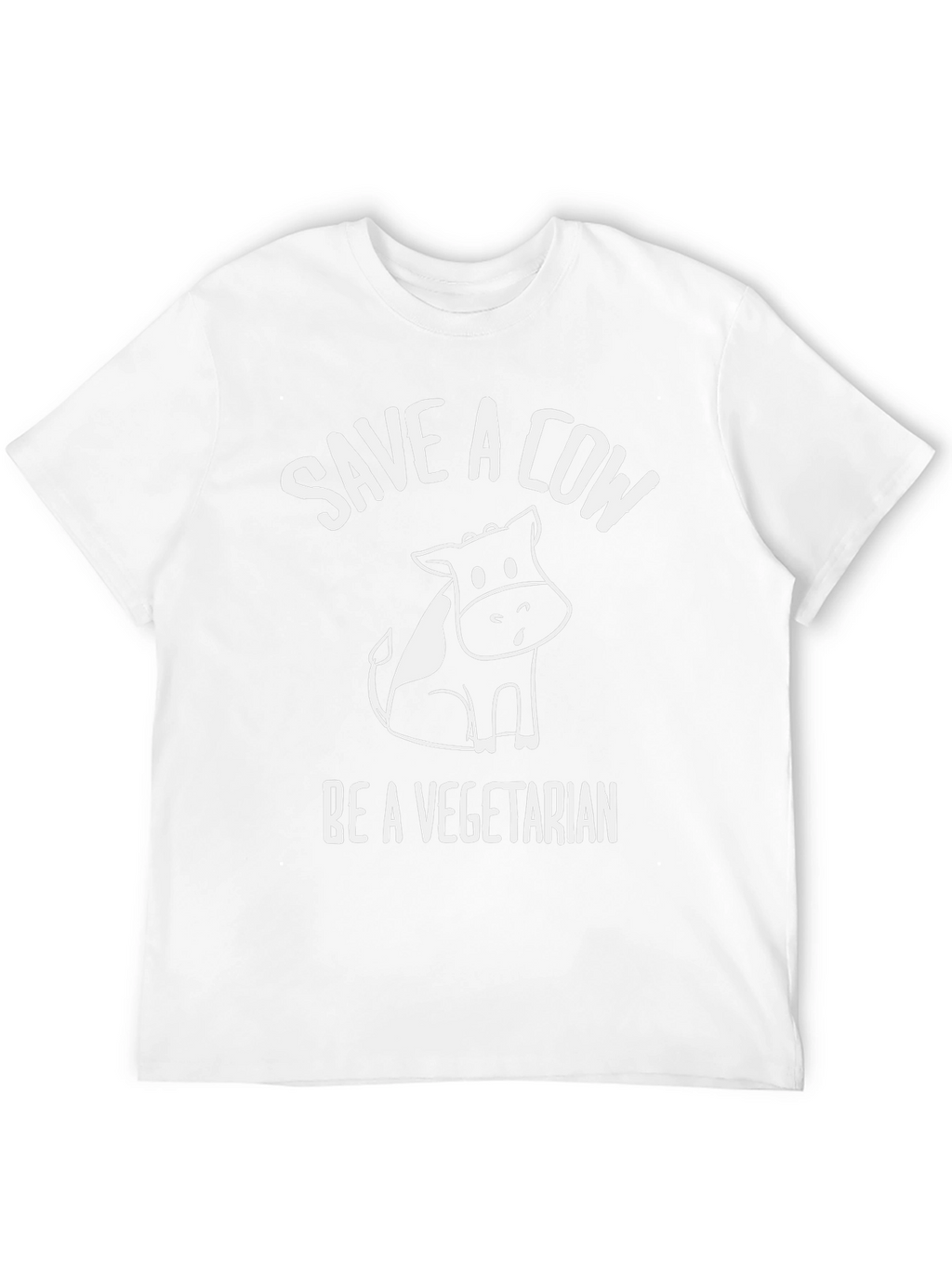 Save a Cow Be Vegetarian Graphic T-Shirt