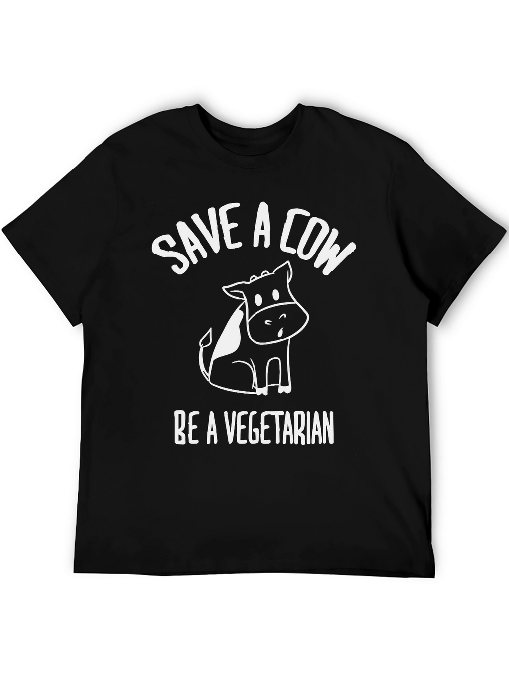 Save a Cow Be Vegetarian Graphic T-Shirt