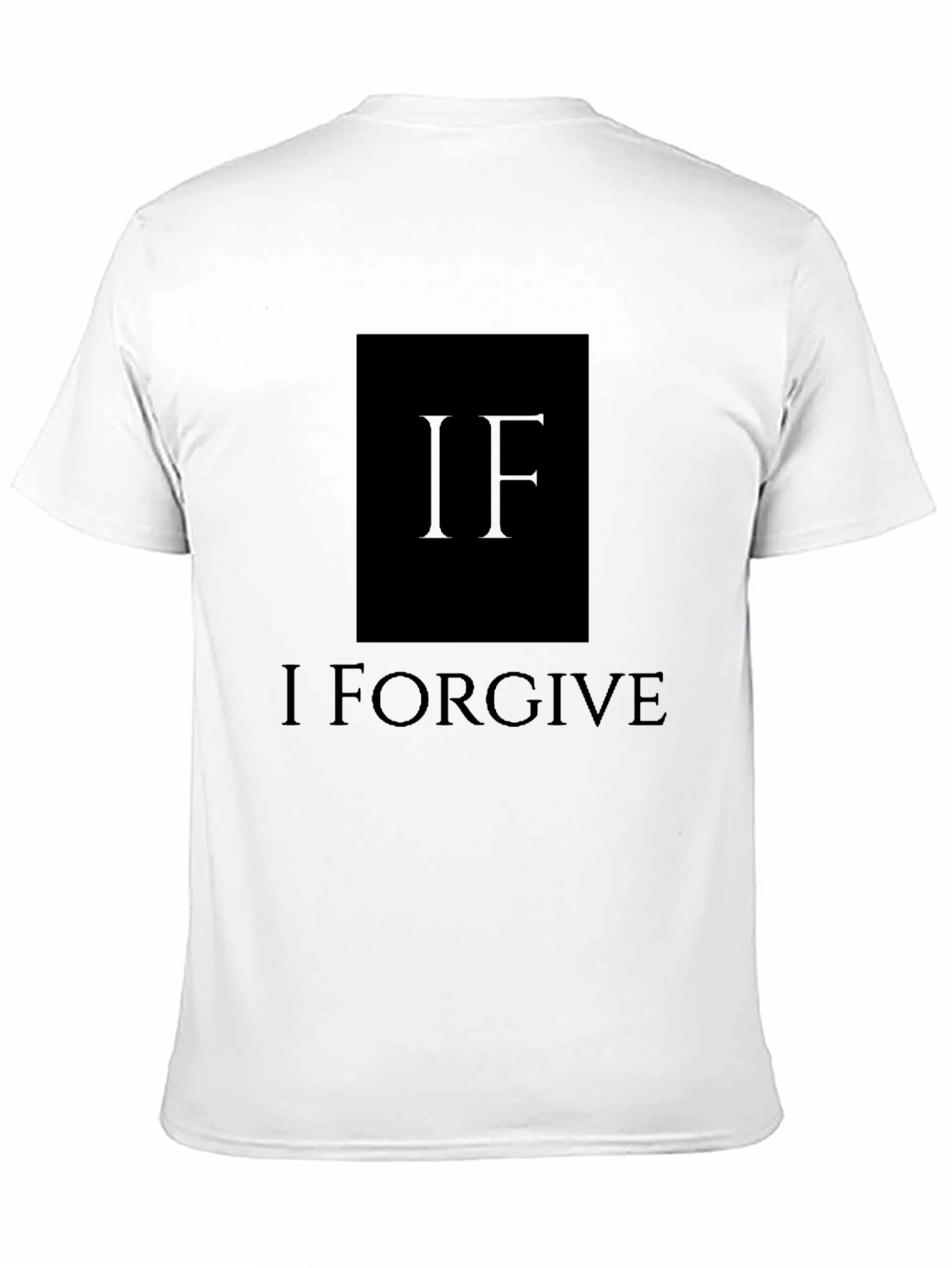 I Forgive Graphic T-Shirt - Black Crew Neck
