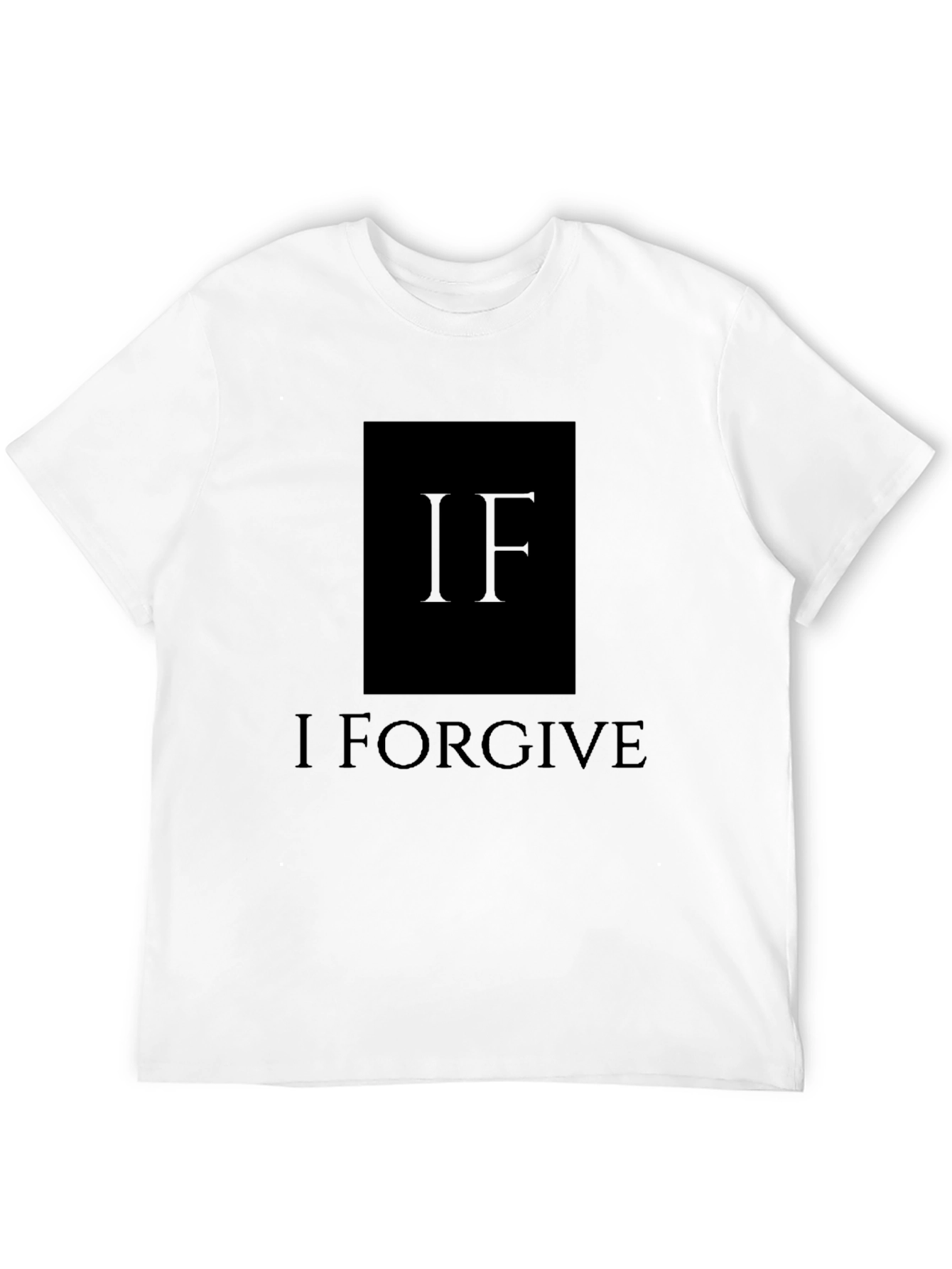 I Forgive Graphic T-Shirt - Black Crew Neck