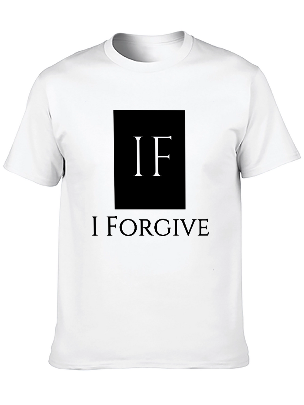 I Forgive Graphic T-Shirt - Black Crew Neck