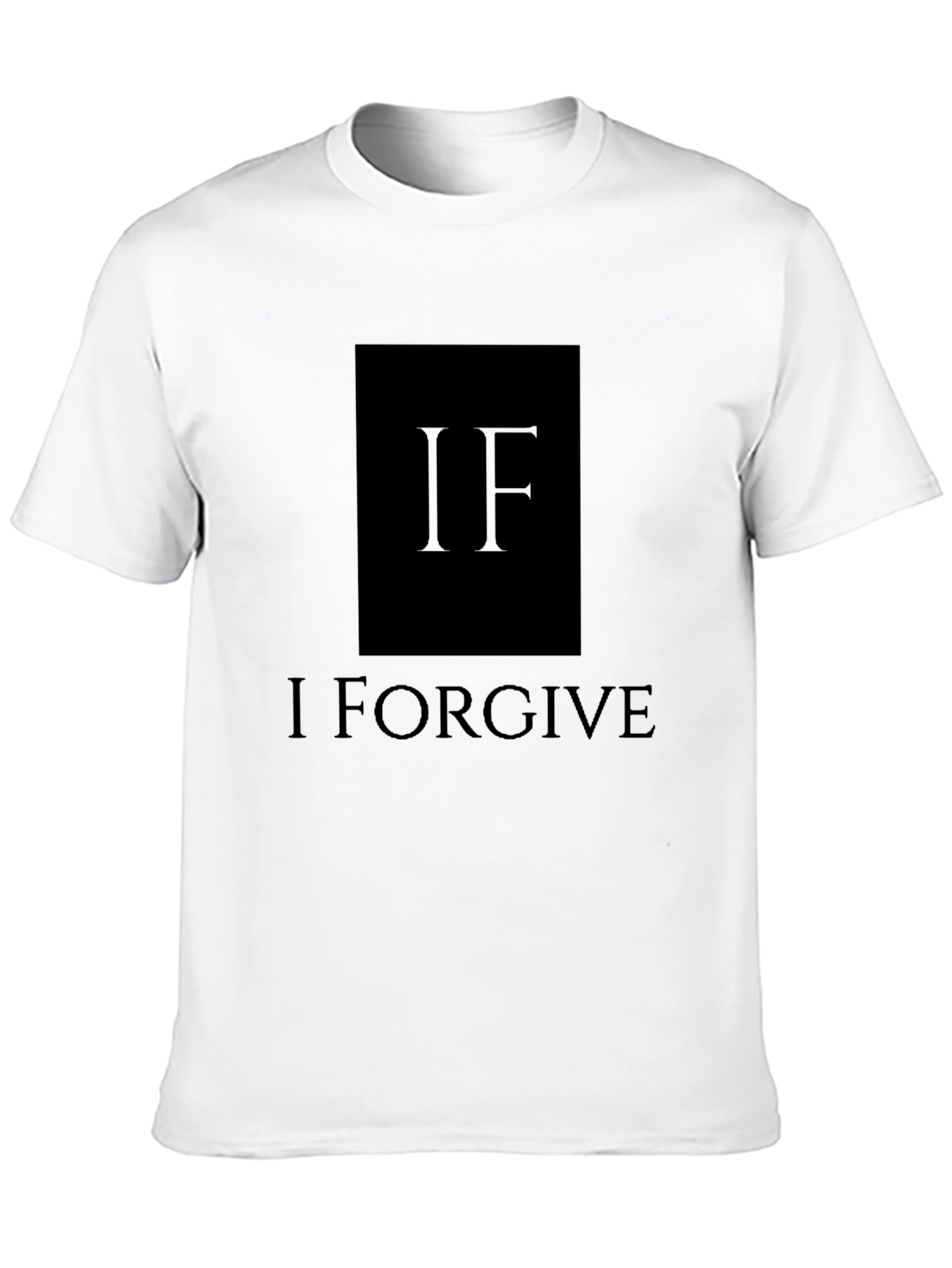 I Forgive Graphic T-Shirt - Black Crew Neck