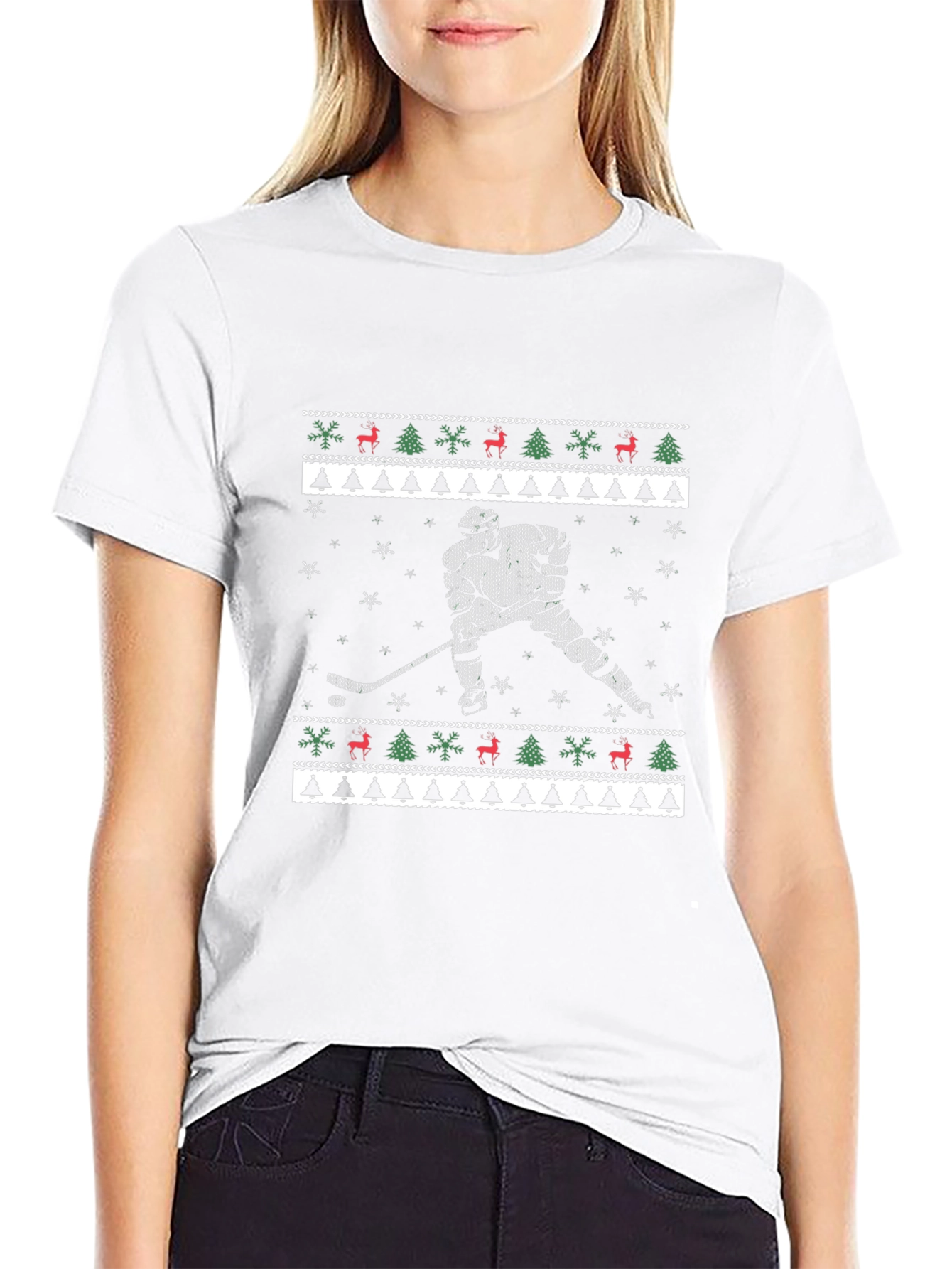 Ugly Christmas Hockey T-Shirt